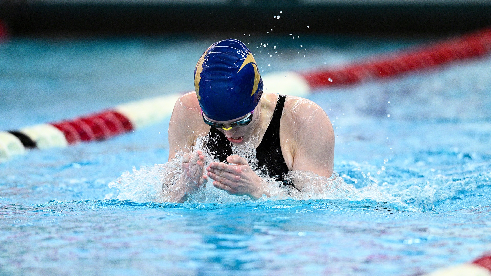 Josephine Reiter at 2026 PAC Championships, Feb. 20, 2026. Photo by Robert Hayes.