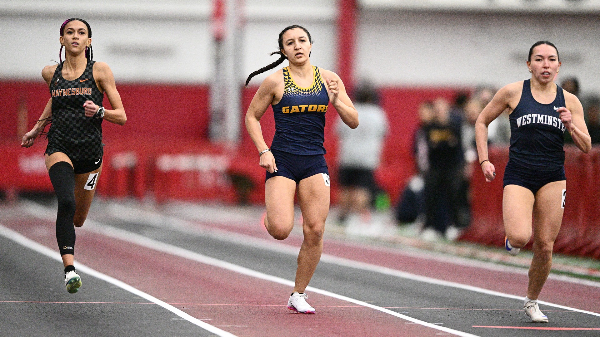 Mariah Helvy-Bruce at the 2026 PAC Indoor Championships, Feb. 26, 2026. Photo by Robert Hayes.