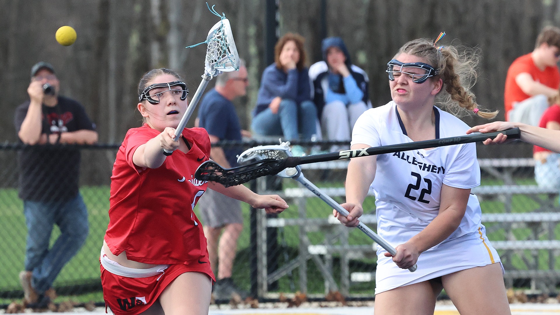 Caroline Smith takes a shot against W&J.