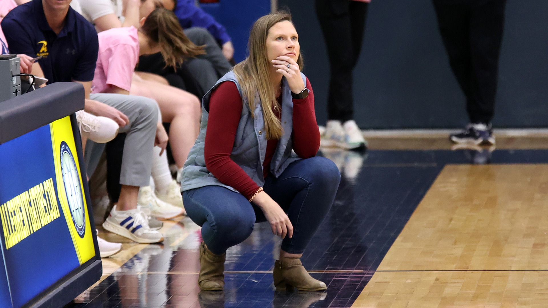 Allegheny College women’s basketball vs. Geneva College on Faculty Appreciation Night, Jan. 28, 2026. Photo by Ed Mailliard.