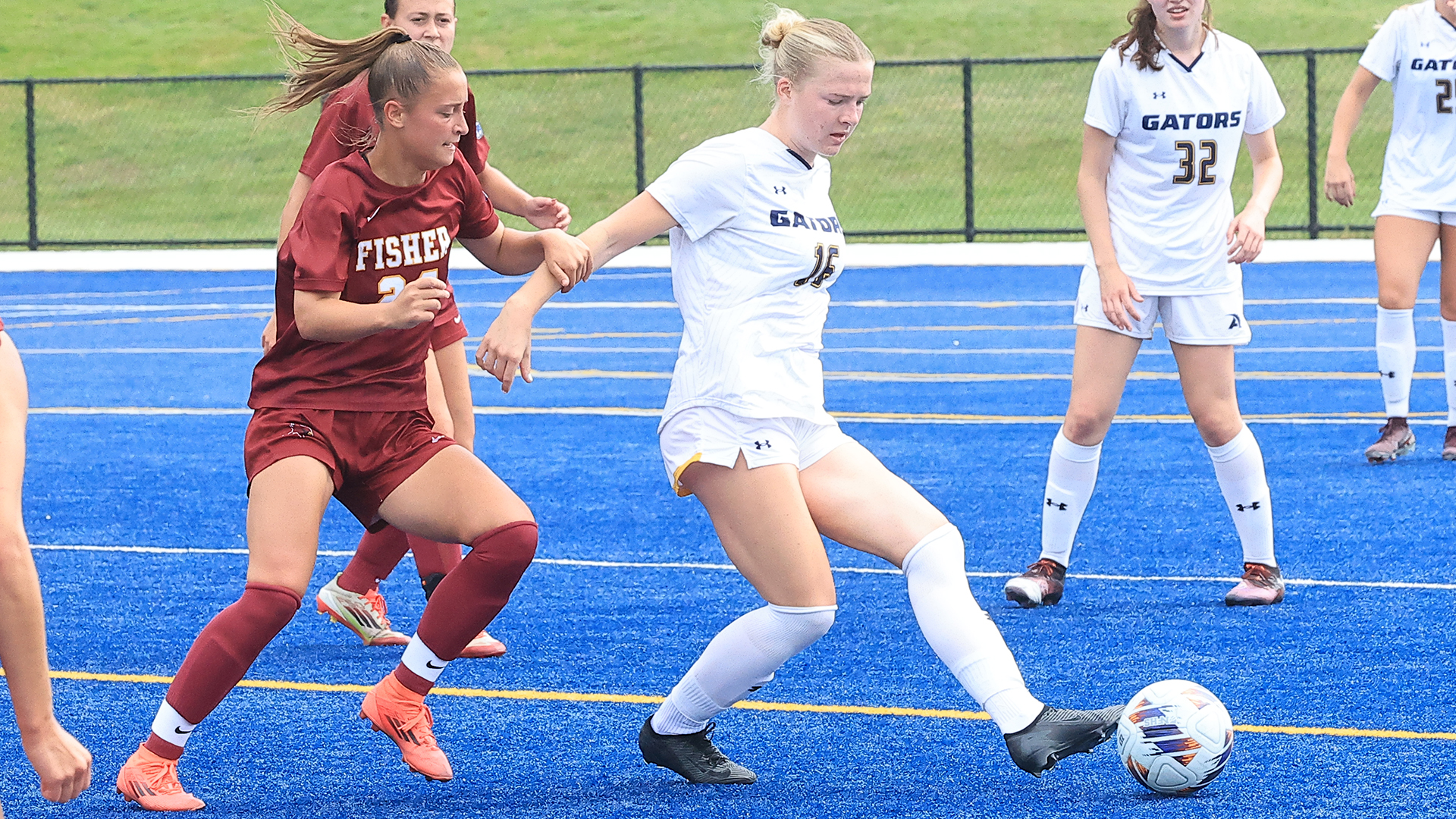 Allegheny College women’s soccer vs. St. John Fisher, 9–12-26. Photo by Ed Mailliard.