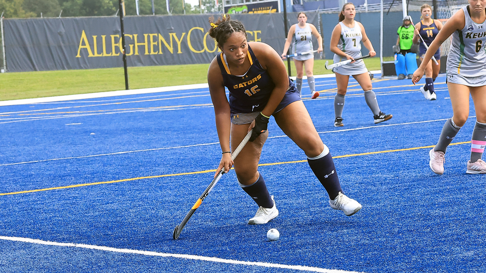 Allegheny College field hockey vs. Keuka, 9–1-26. Photo by Ed Mailliard.