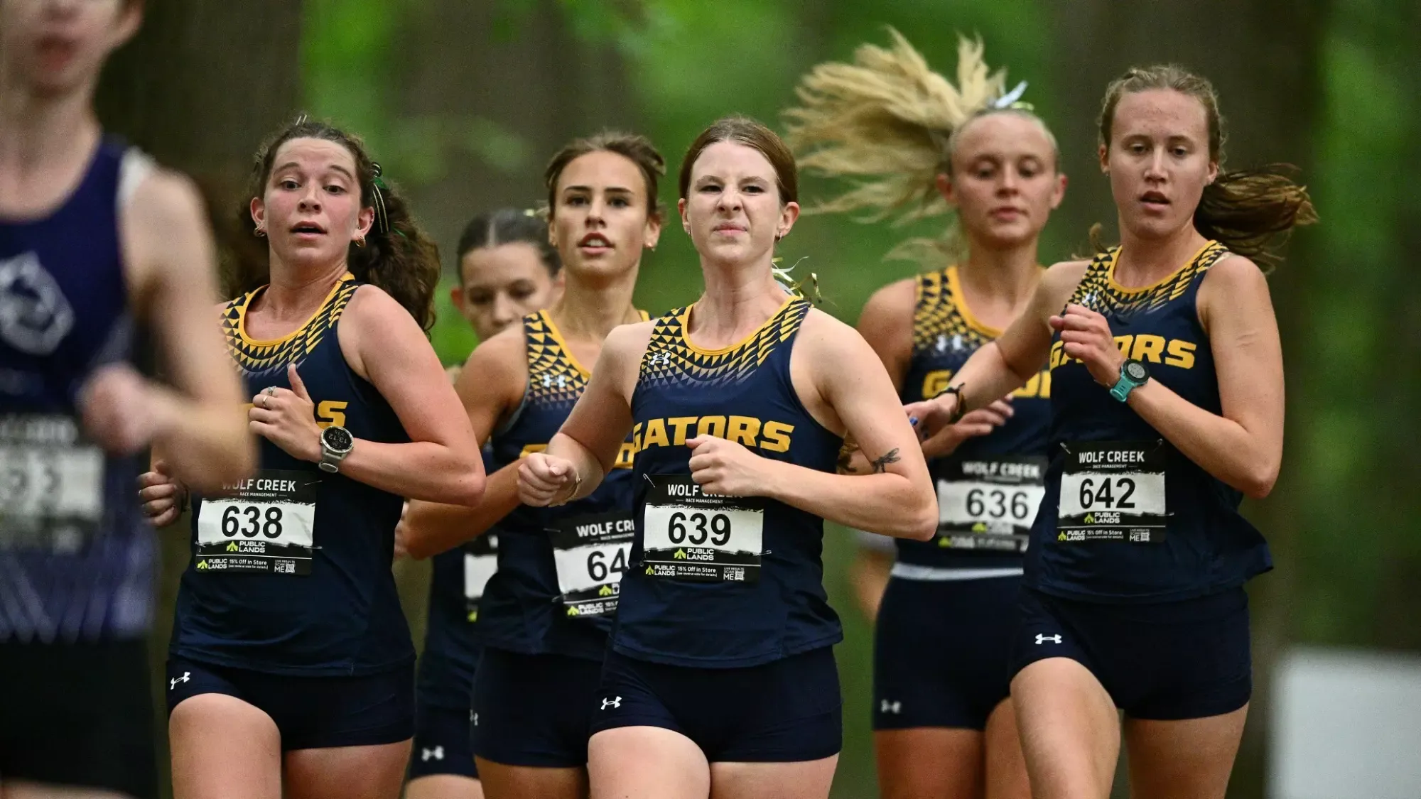 Women's cross country at Ben Mourer '07 Memorial Invitational, Sept. 19, 2026. Photo by Robert Hayes.