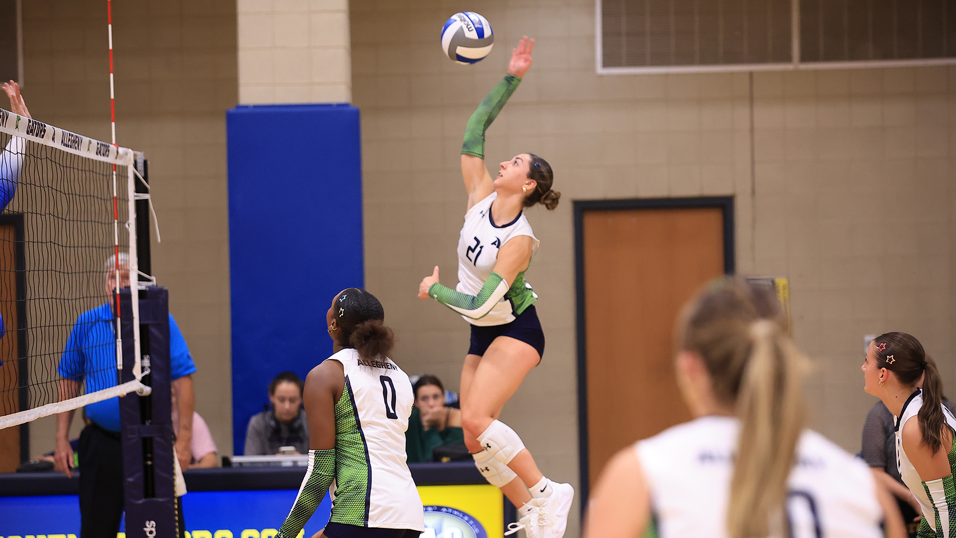 Allegheny College volleyball vs. Fredonia, Sept. 18, 2026. Photo by Ed Mailliard.
