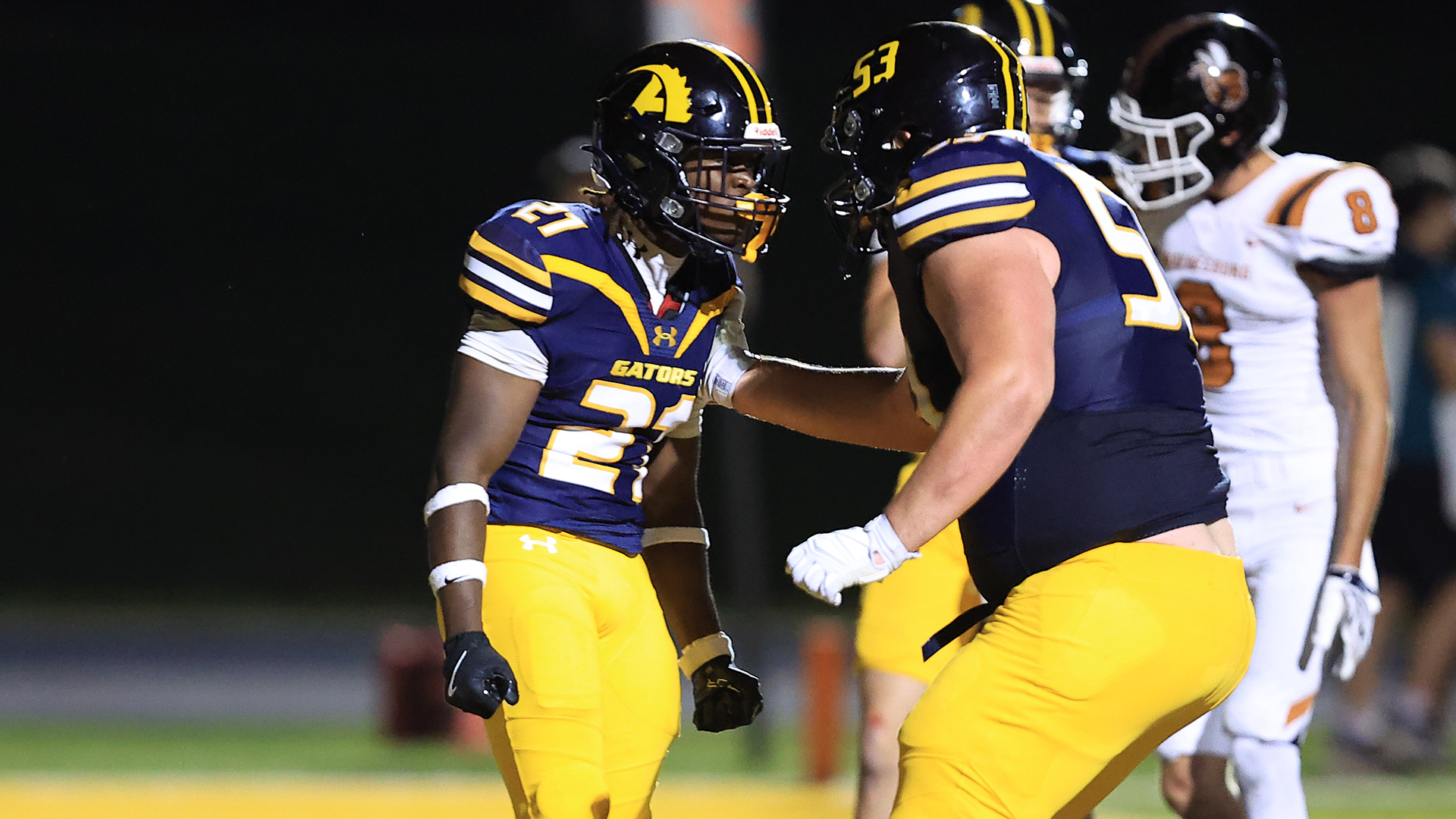 Allegheny College football vs. Waynesburg, Sept. 19, 2026. Photo by Ed Mailliard.