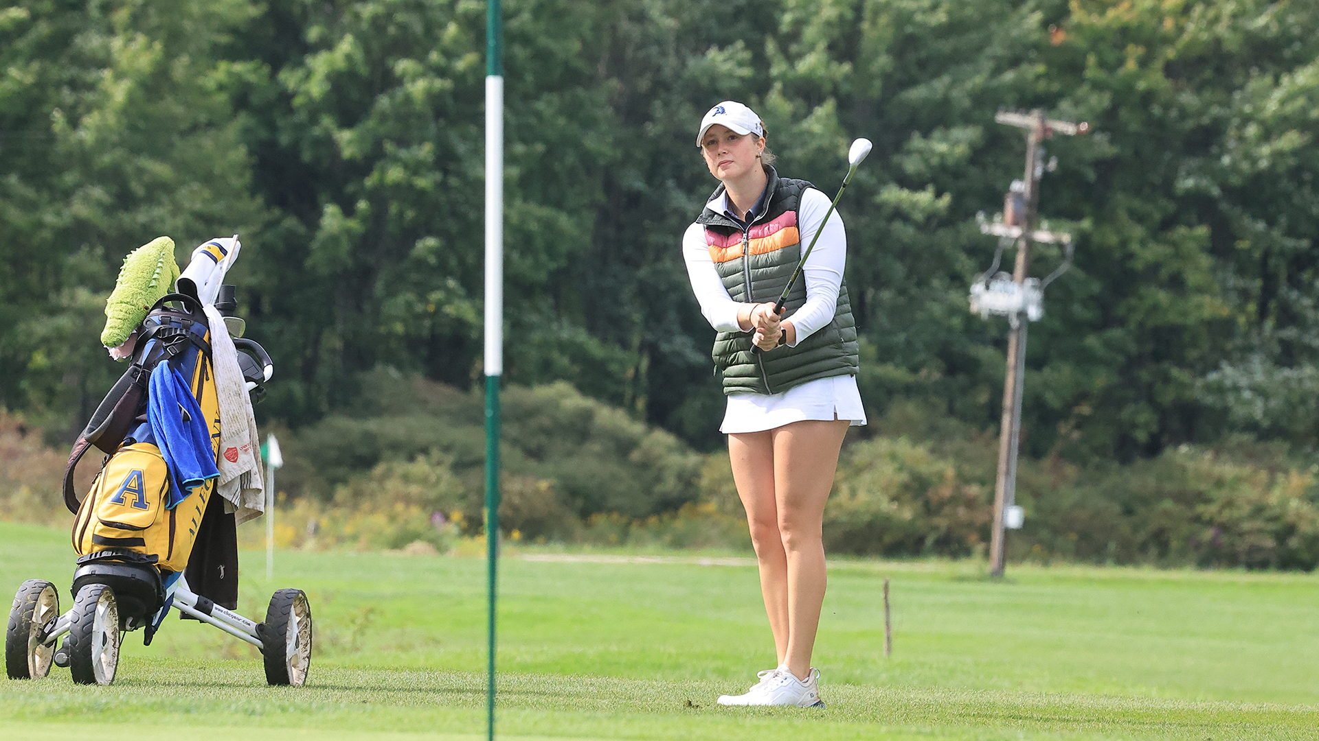 Action at Allegheny College’s Guy and Jeanne Kuhn Memorial Invitational Golf Tournament, Sept. 21, 2026. Photo by Ed Mailliard.