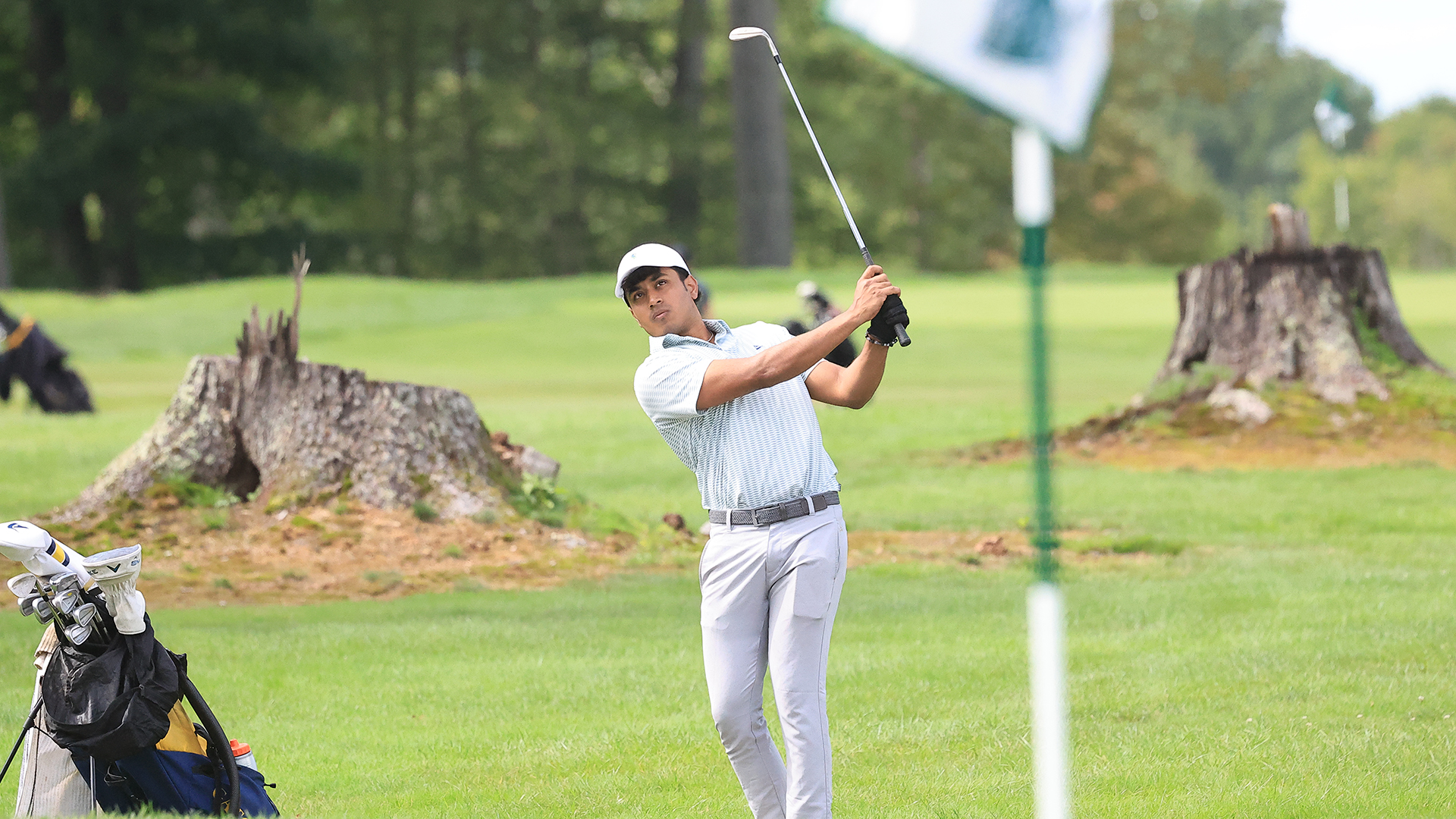 Action at Allegheny College’s Guy and Jeanne Kuhn Memorial Invitational Golf Tournament, Sept. 21, 2026. Photo by Ed Mailliard.