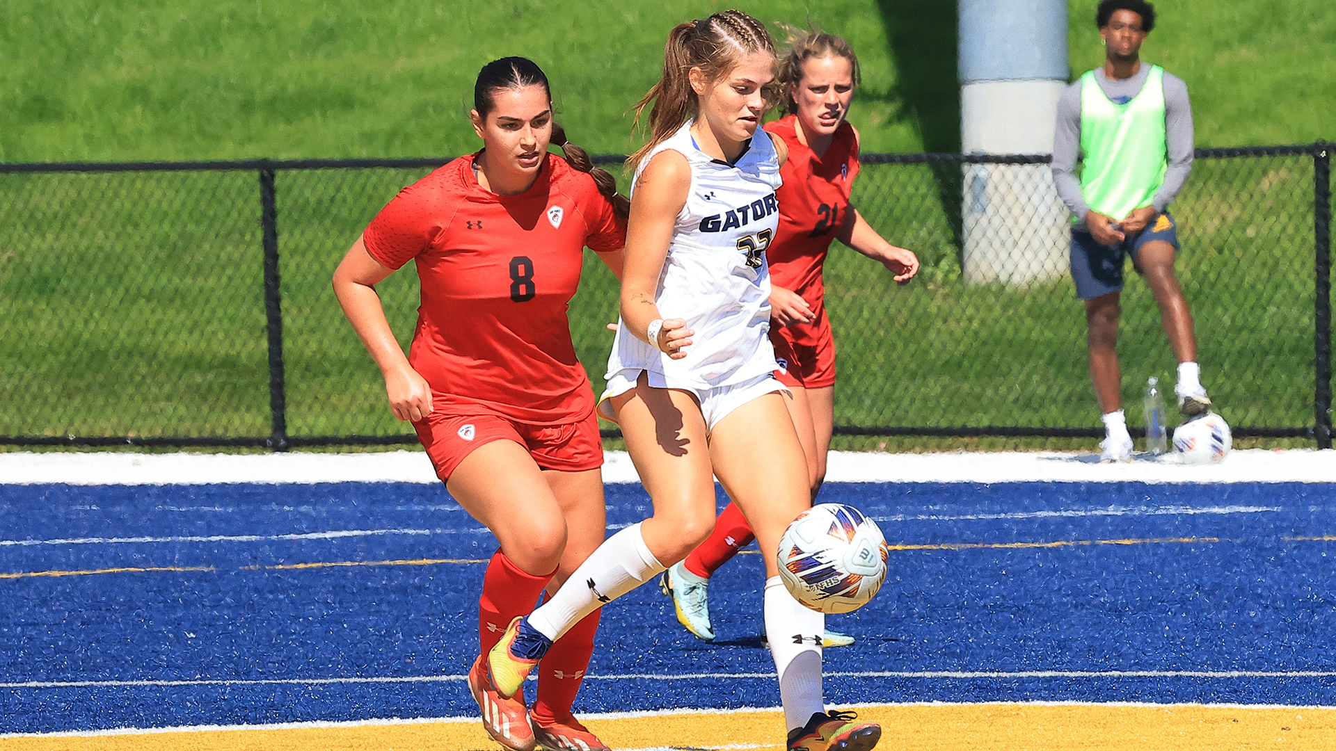 Allegheny College’s women’s soccer on Senior Day vs. St. Francis University, Sept. 26, 2026. Photo by Ed Mailliard.