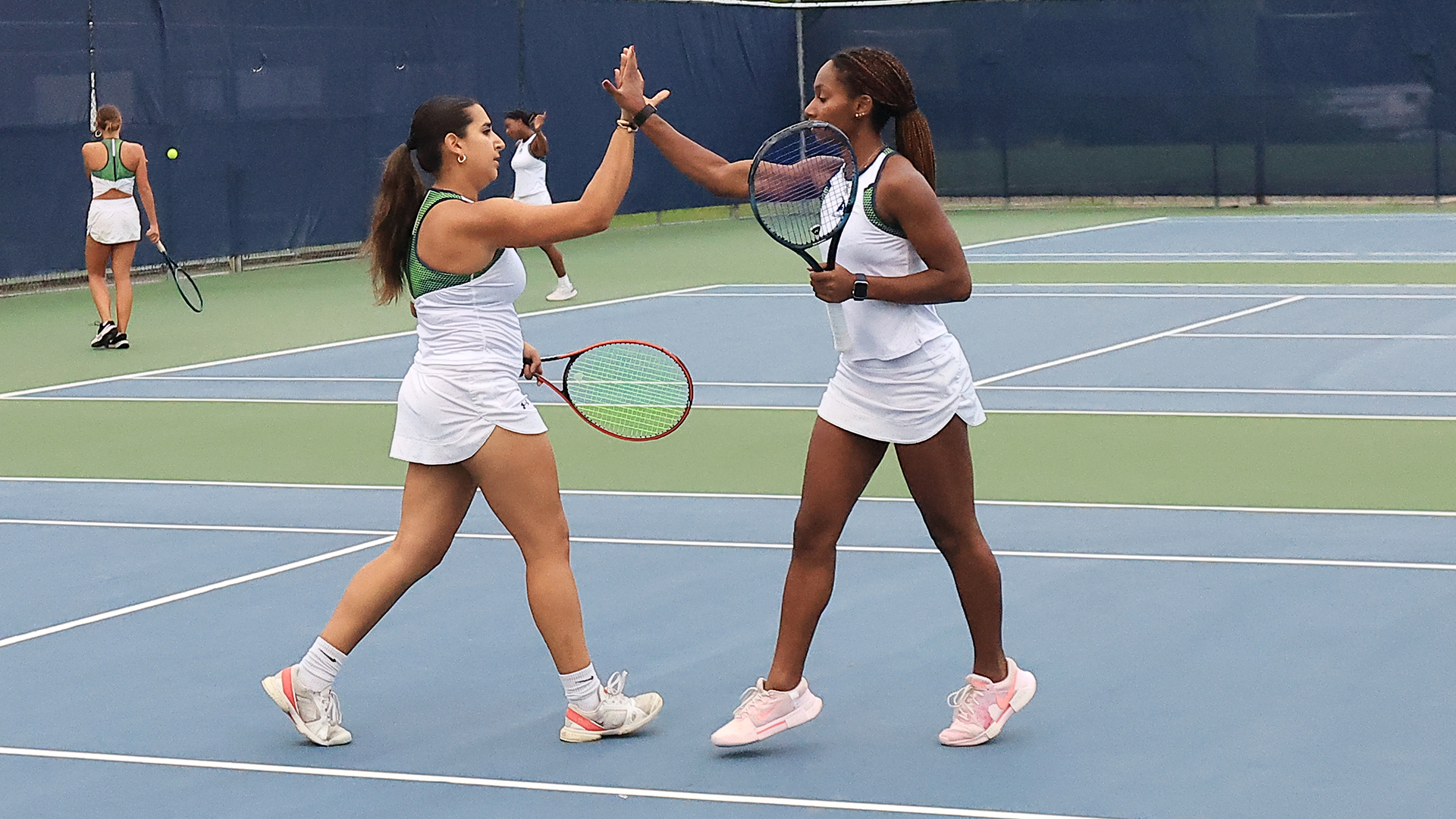 Allegheny College women’s tennis vs. Westminster on Allegheny’s Senior Day, Sept. 28, 2026. Photo by Ed Mailliard.