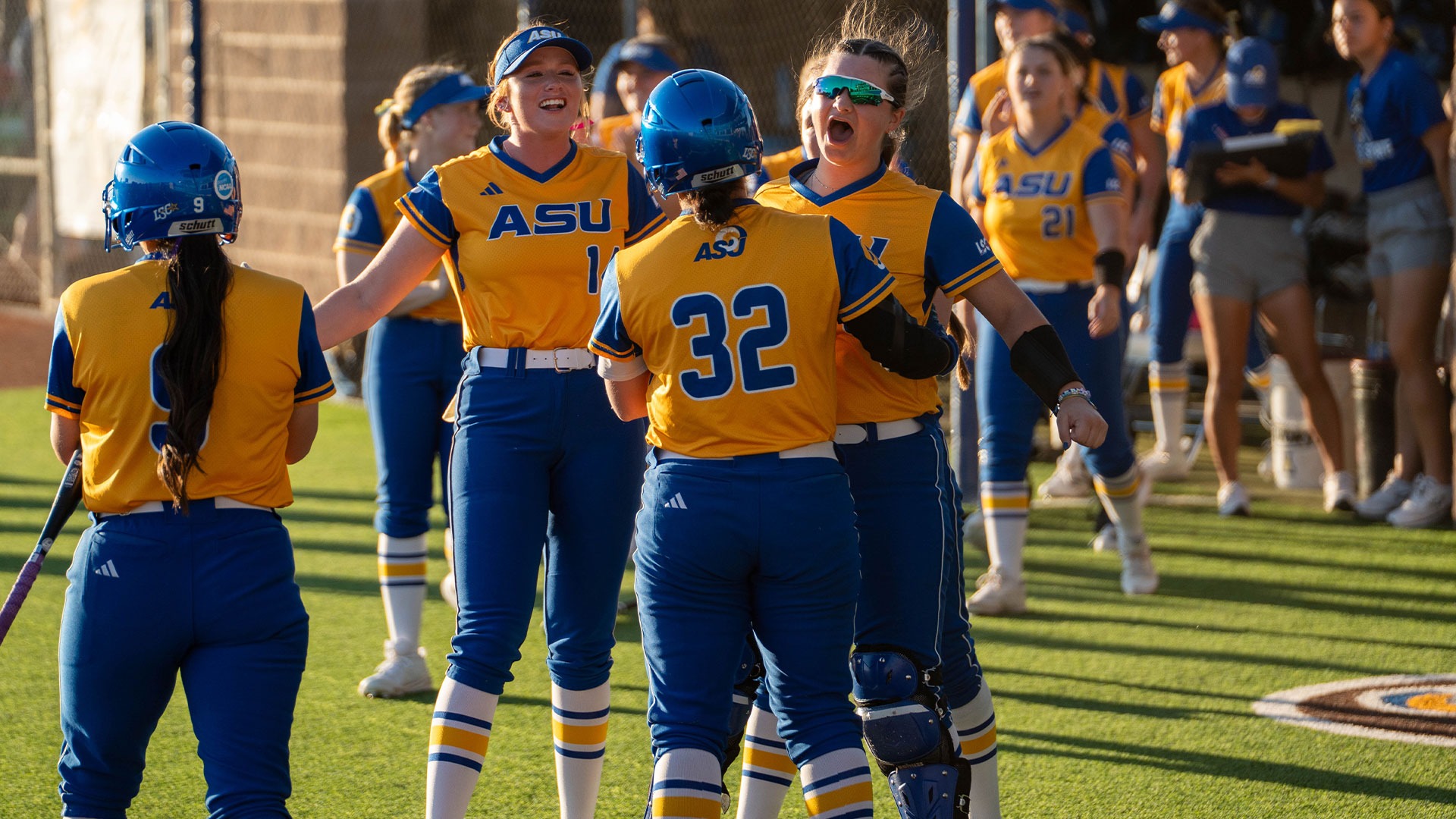 Rambelles celebrate walkoff vs. MWSU
