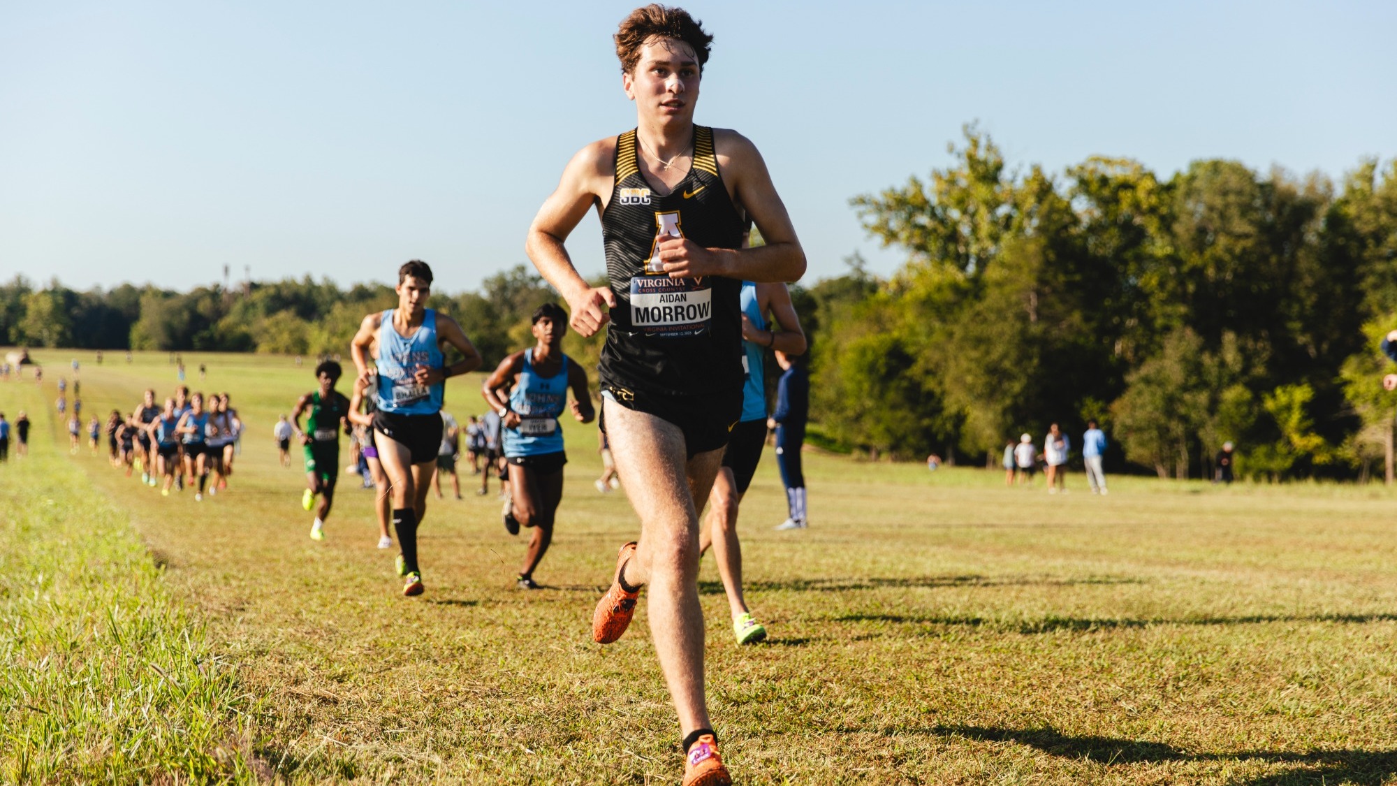 Aidan Morrow at the Virginia Invitational