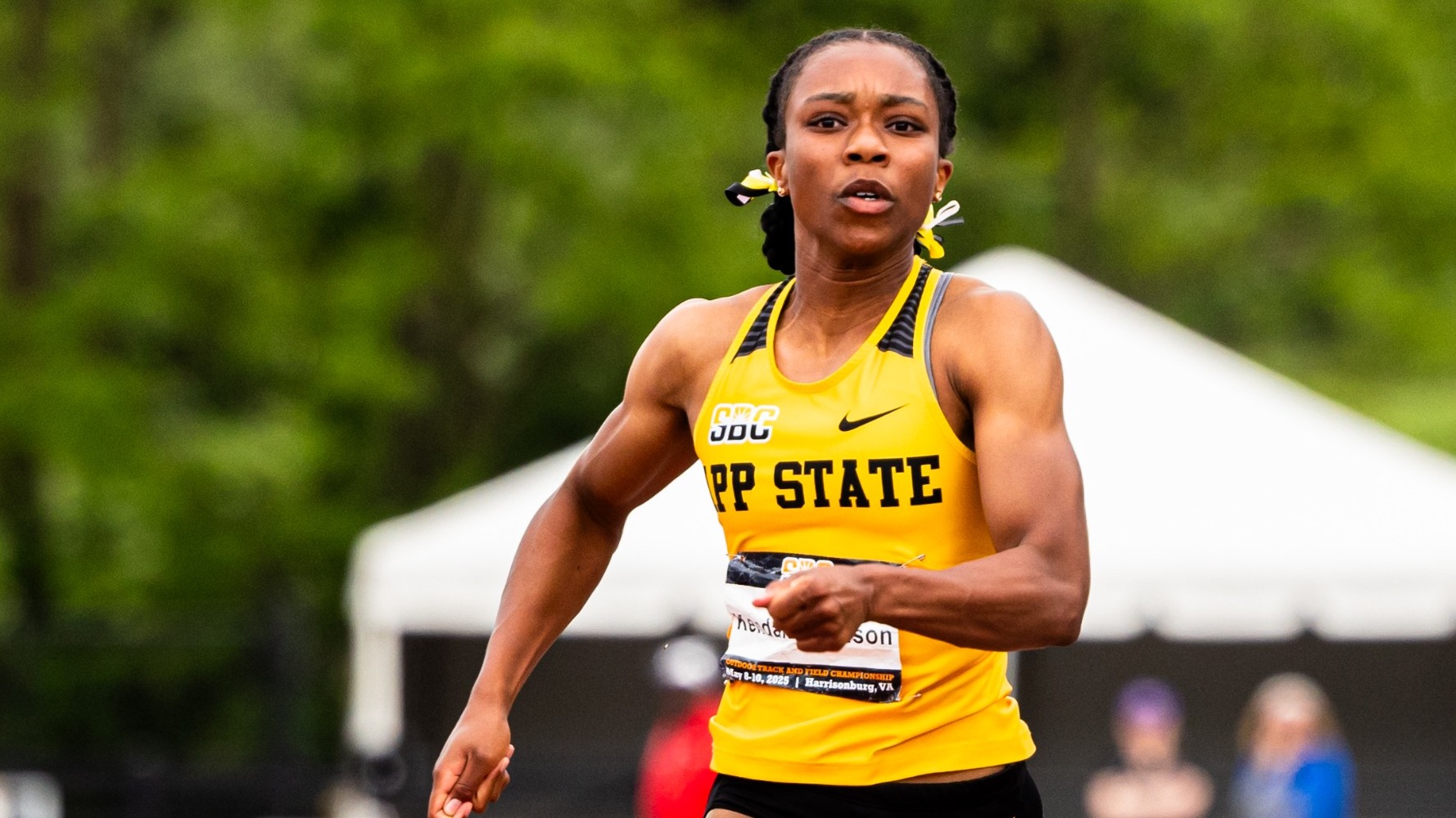 Kendall Johnson at the SBC Outdoor Championships