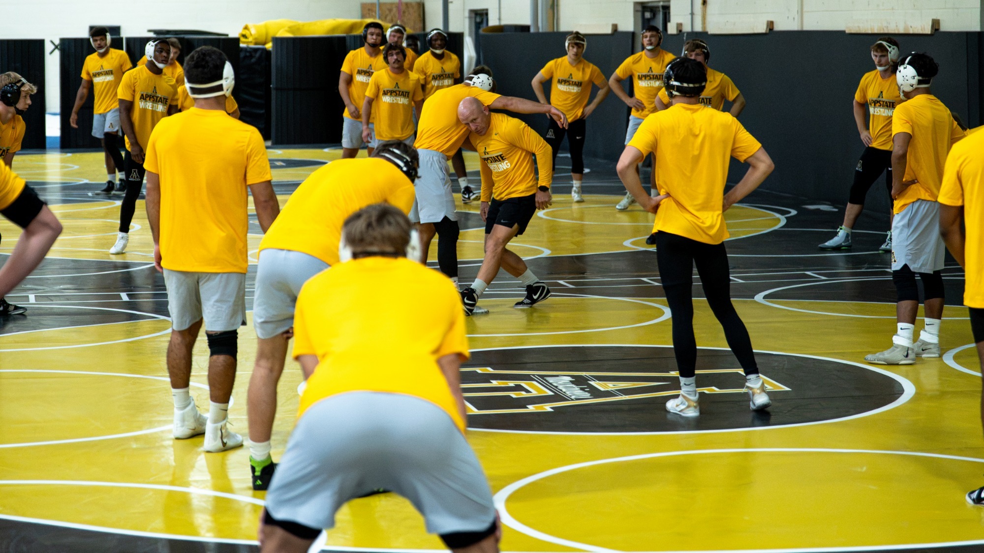 Wrestling practice