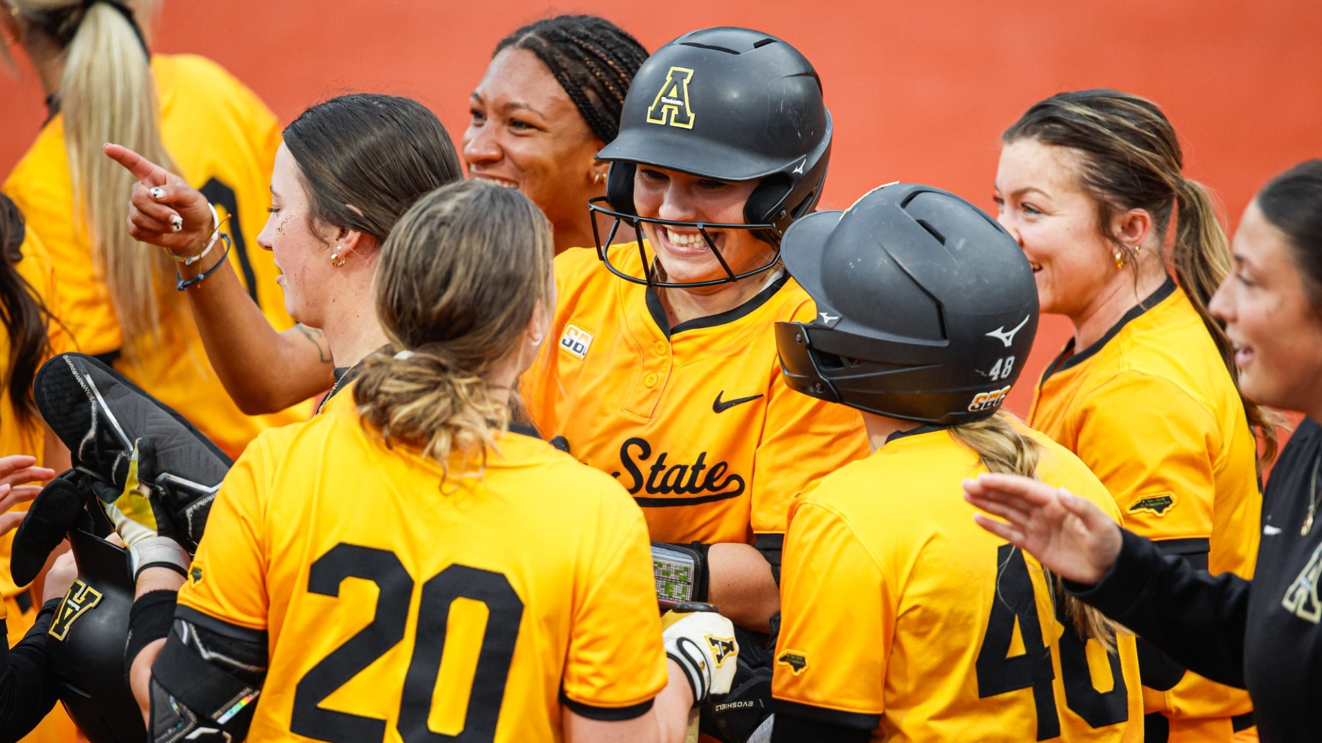 Softball Team Celebration Shot