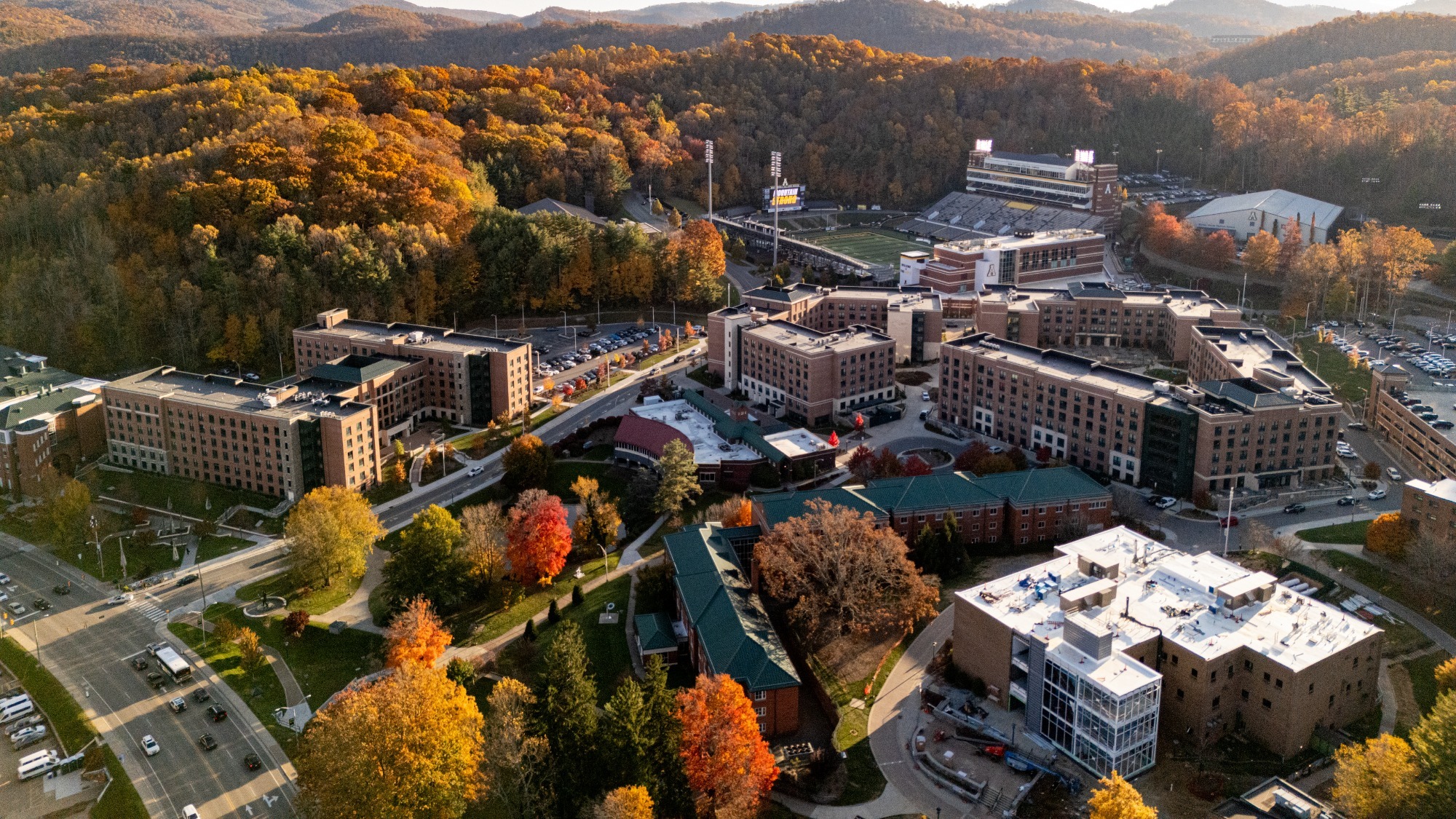 Campus Drone Shot