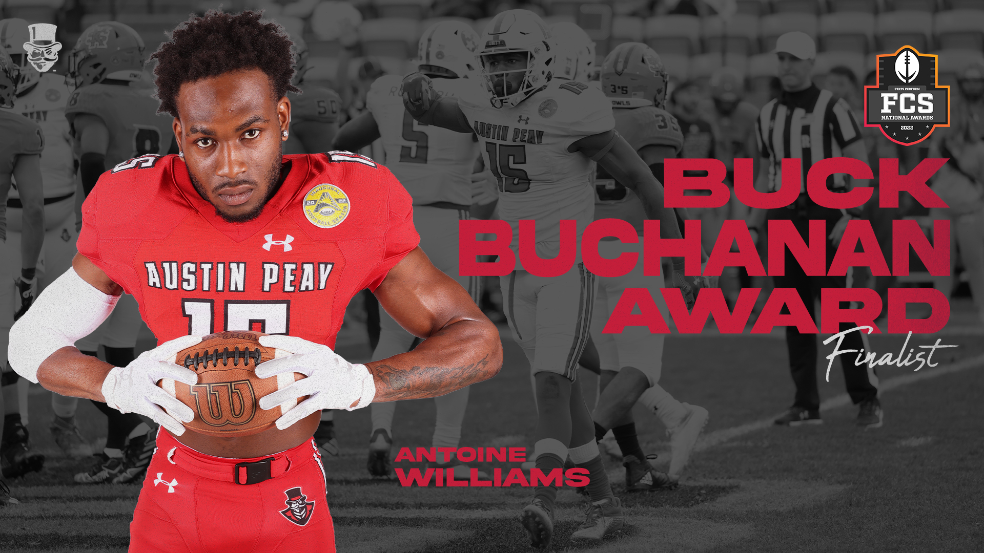 Antoine Williams named a finalist for Stats Perform Buck Buchanan Award