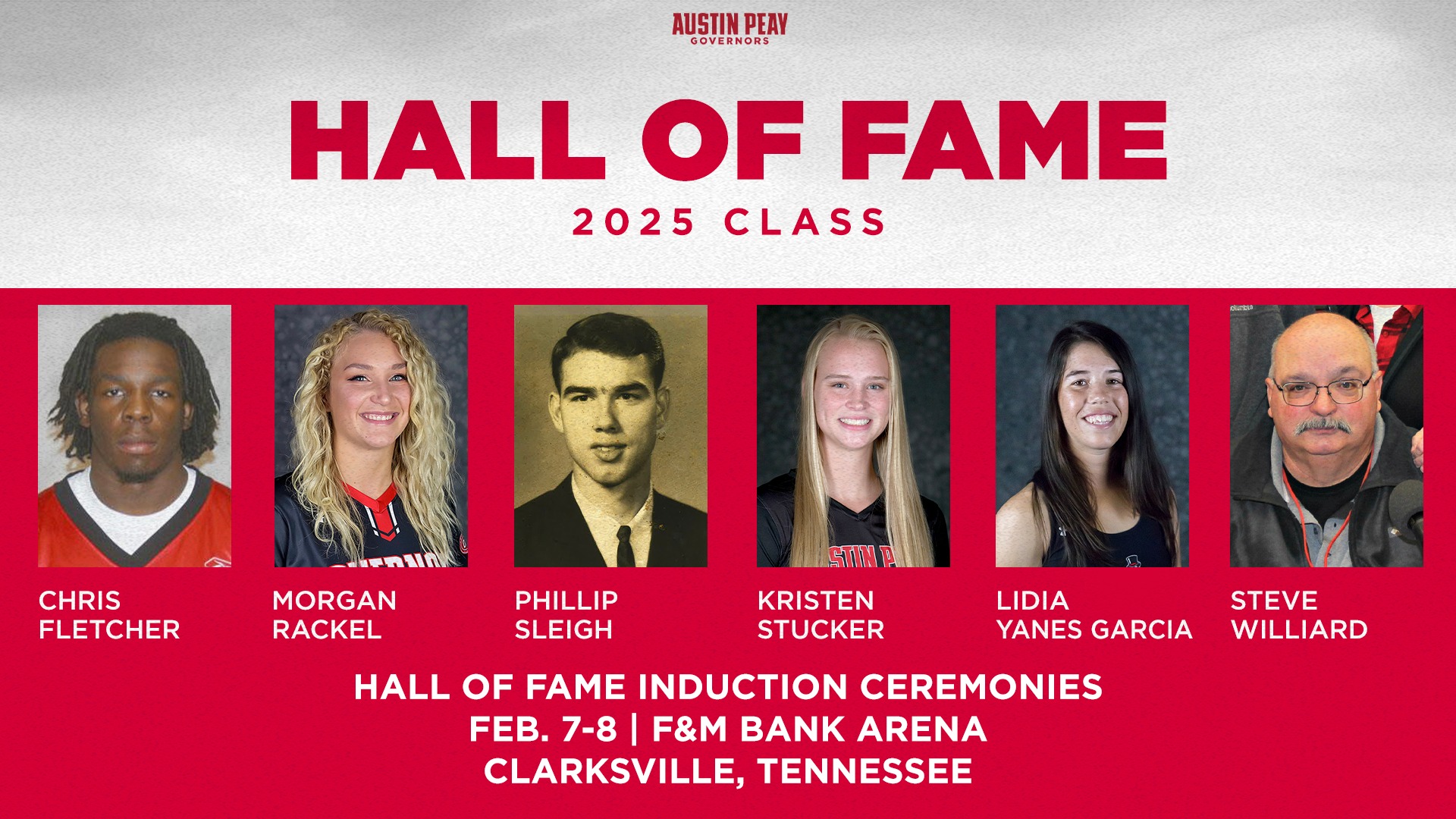 2025 APSU HOF Induction Ceremonies