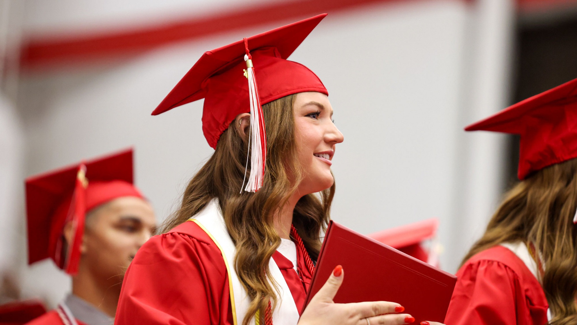 Eighteen Austin Peay student-athletes earned their degrees at Austin Peay's 2025 Winter Commencement, Dec. 12, in the Winfield Dunn Center.