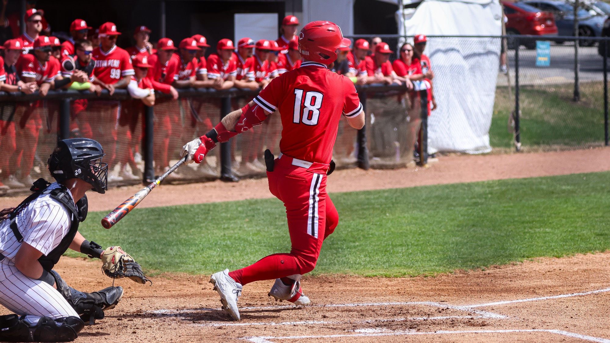 Austin Peay State University's baseball team took Game 1 of its three-game ASUN series against Bellarmine by a score of 13-3, Friday, at Knights Field in Louisville, Kentucky.