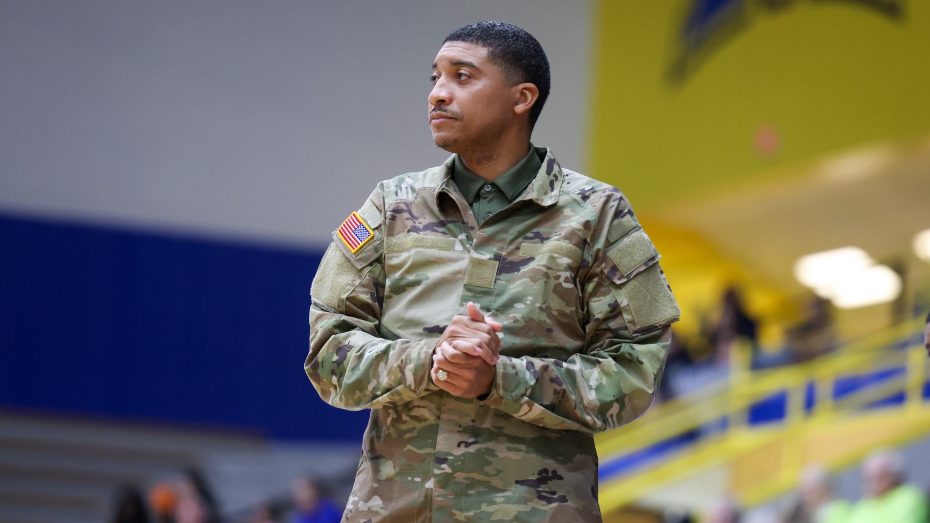 Corey Gipson coaching at Morehead State