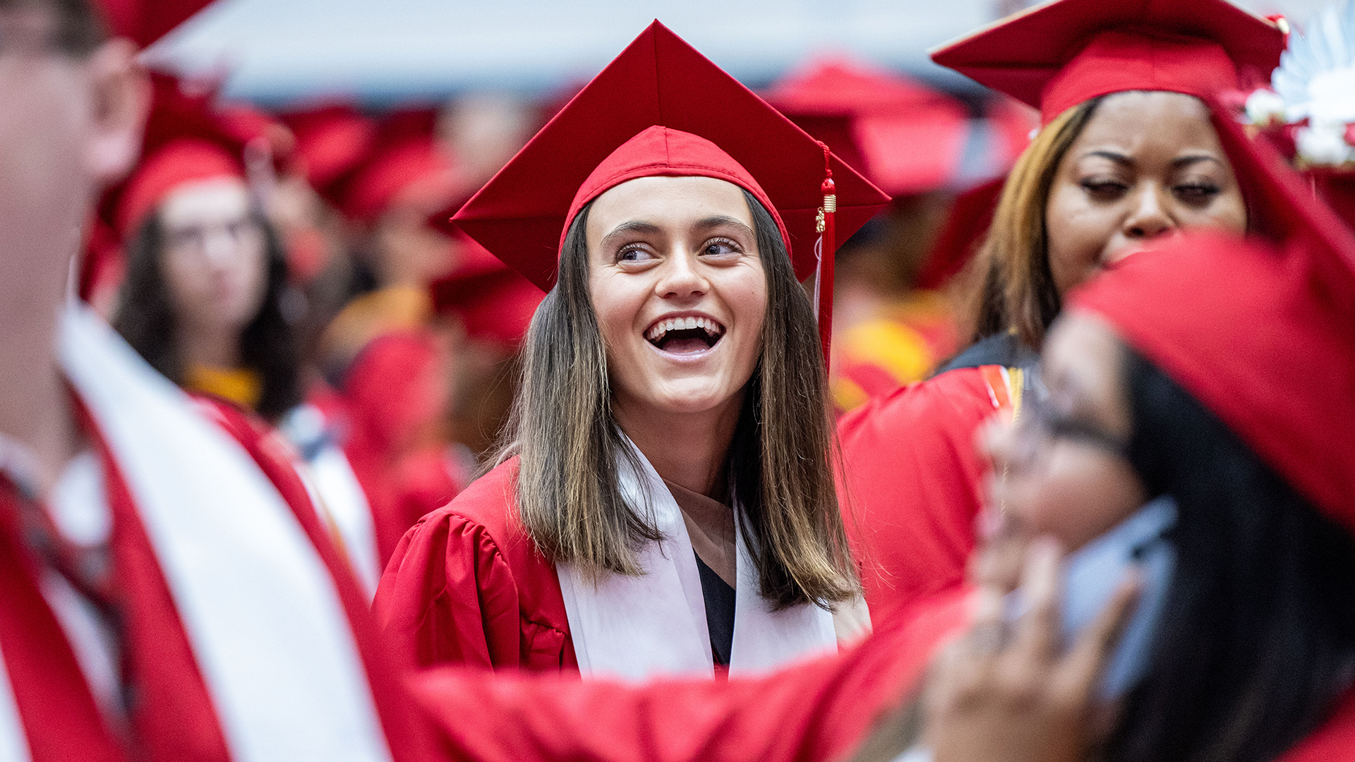 Thirteen Austin Peay student-athletes participated in the Summer 2025 Commencement ceremonies, which took place in the Winfield Dunn Center, Friday.