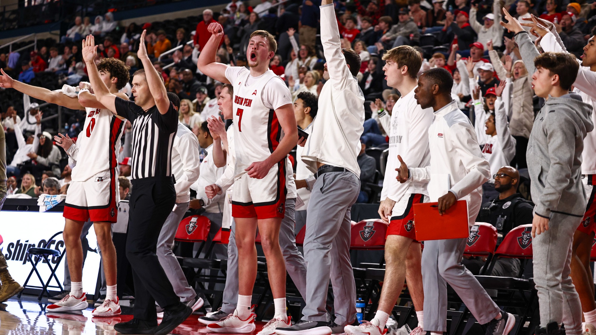 Team celebration against EKU