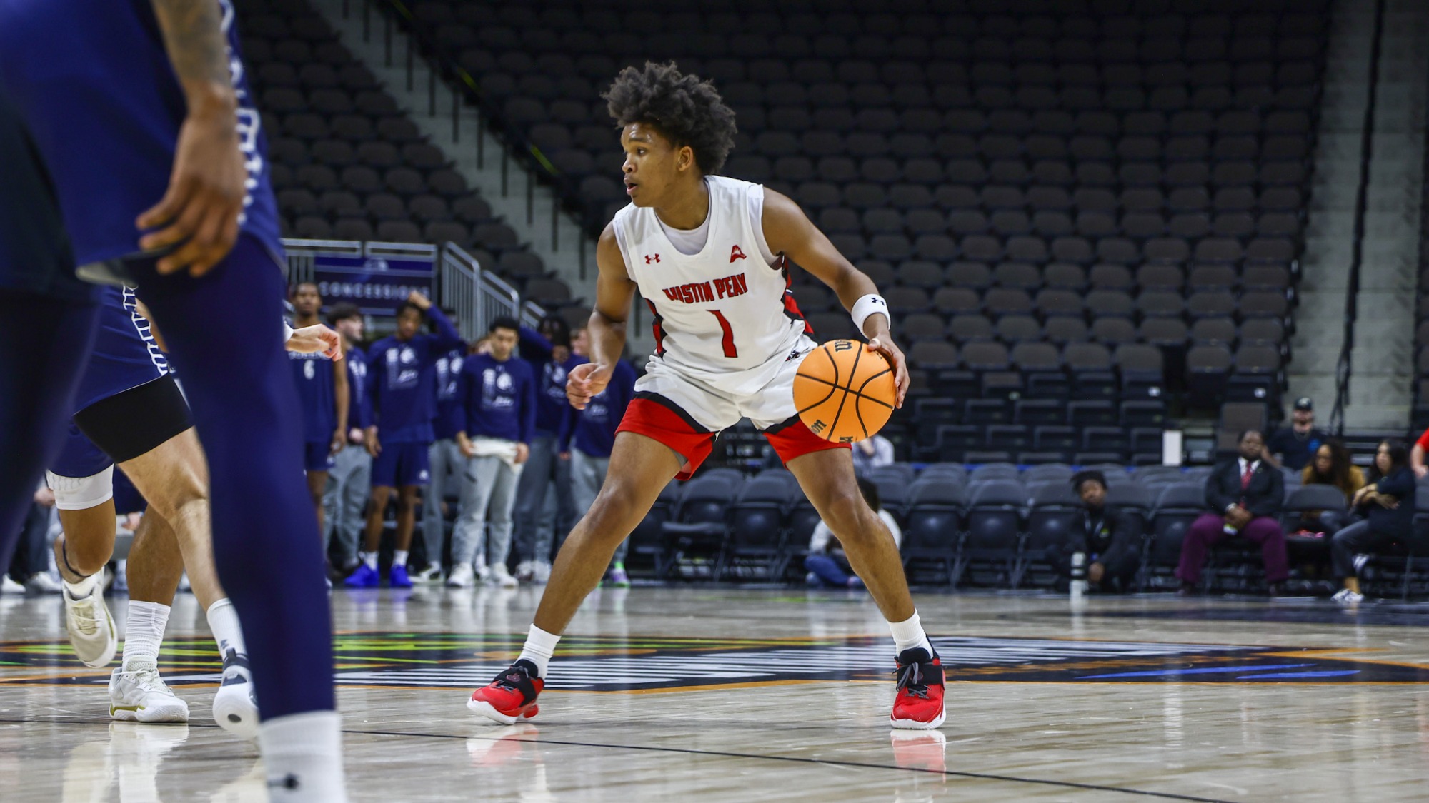 Austin Peay’s men’s basketball team fell to #3 Queens, 90-83, in the semifinals of the Atlantic Sun Conference Tournament, Saturday, at VyStar Veterans Memorial Arena in Jacksonville, Florida.
