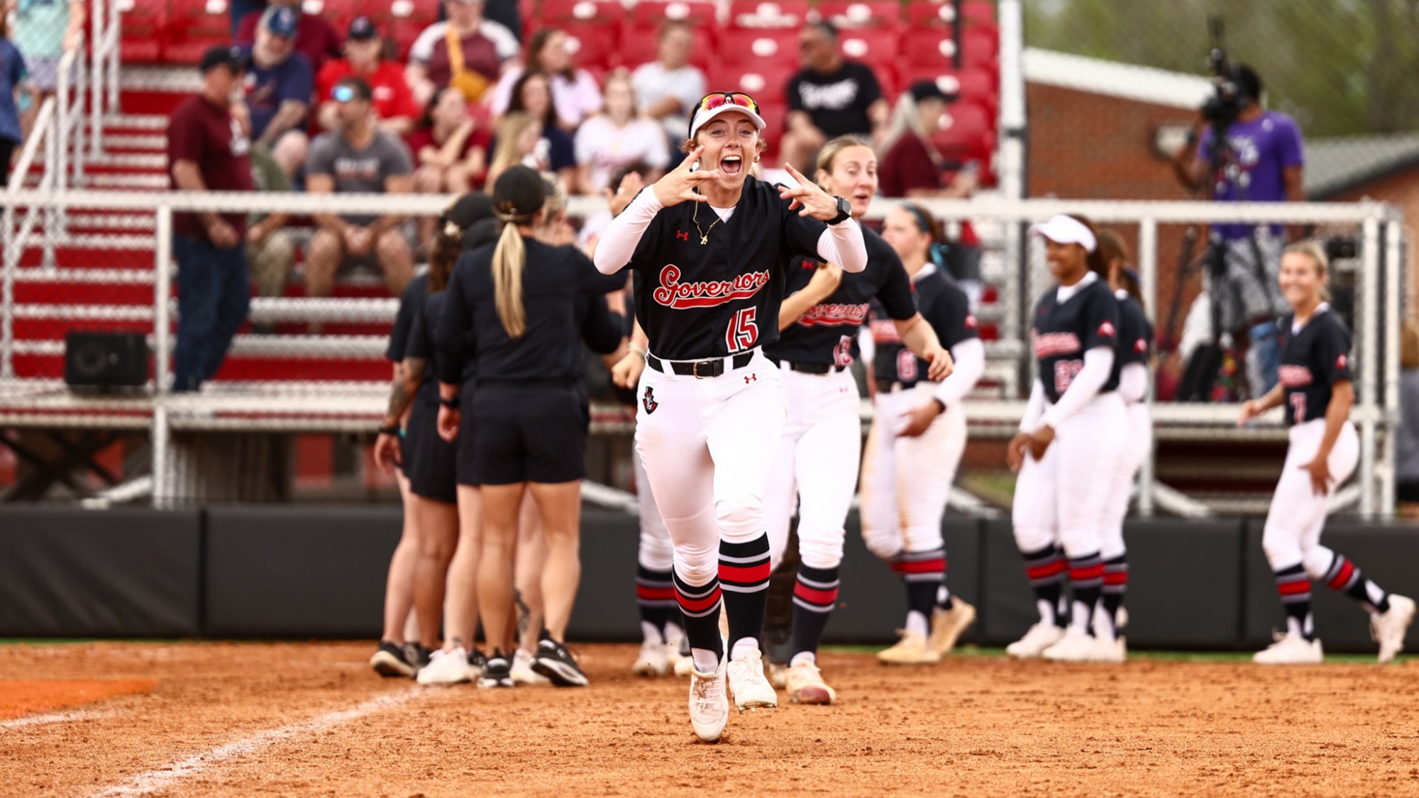Shelby Allen celebration against Bellarmine