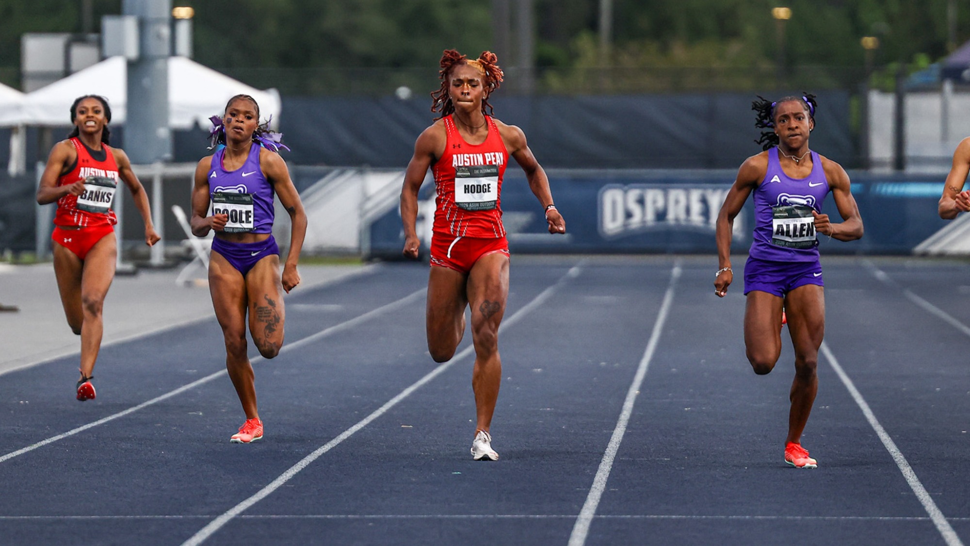 Mallory Hodge at ASUN Track Championships
