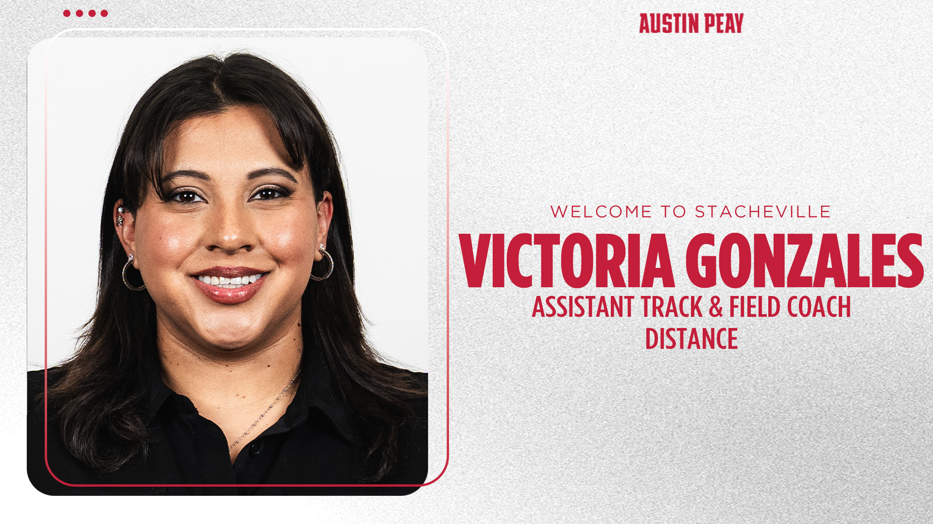 Victoria Gonzales staff hiring track&field