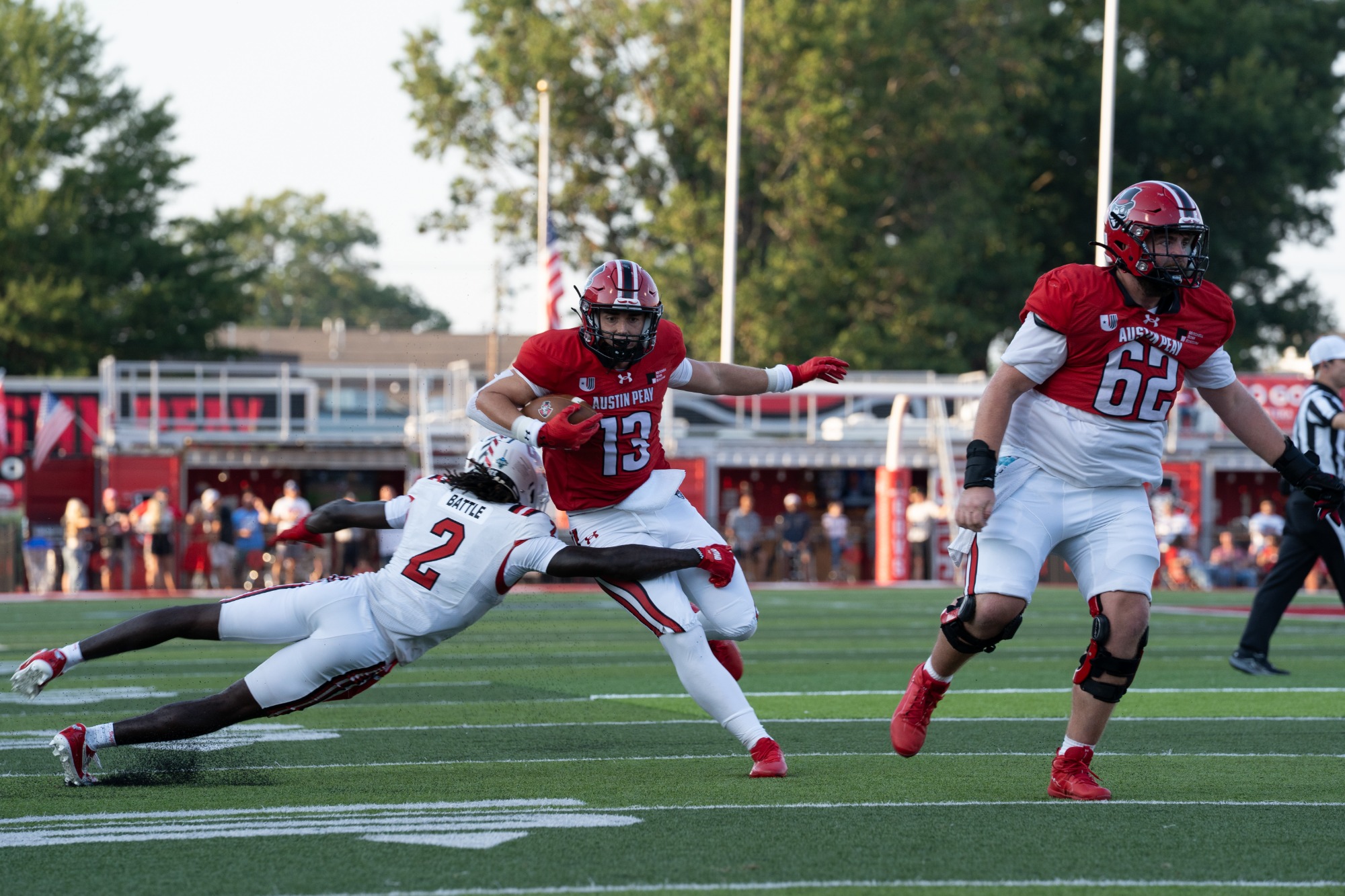 Austin Peay's football team defeated Gardner-Webb 35-17 in its first game of the 2026 season, Aug. 28, at Fortera Stadium.