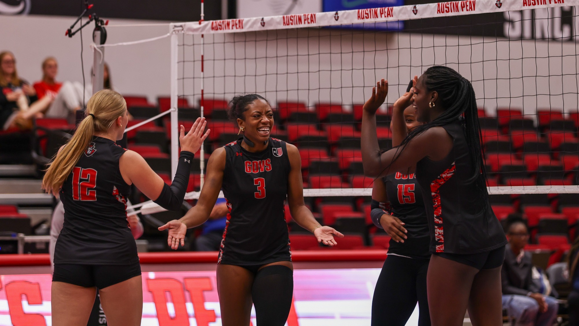 Volleyball Post Point Celebration