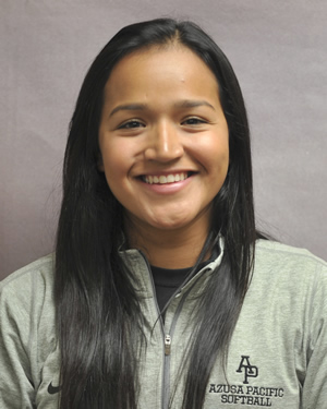 Azusa Pacific softball assistant coach Abry Moreno