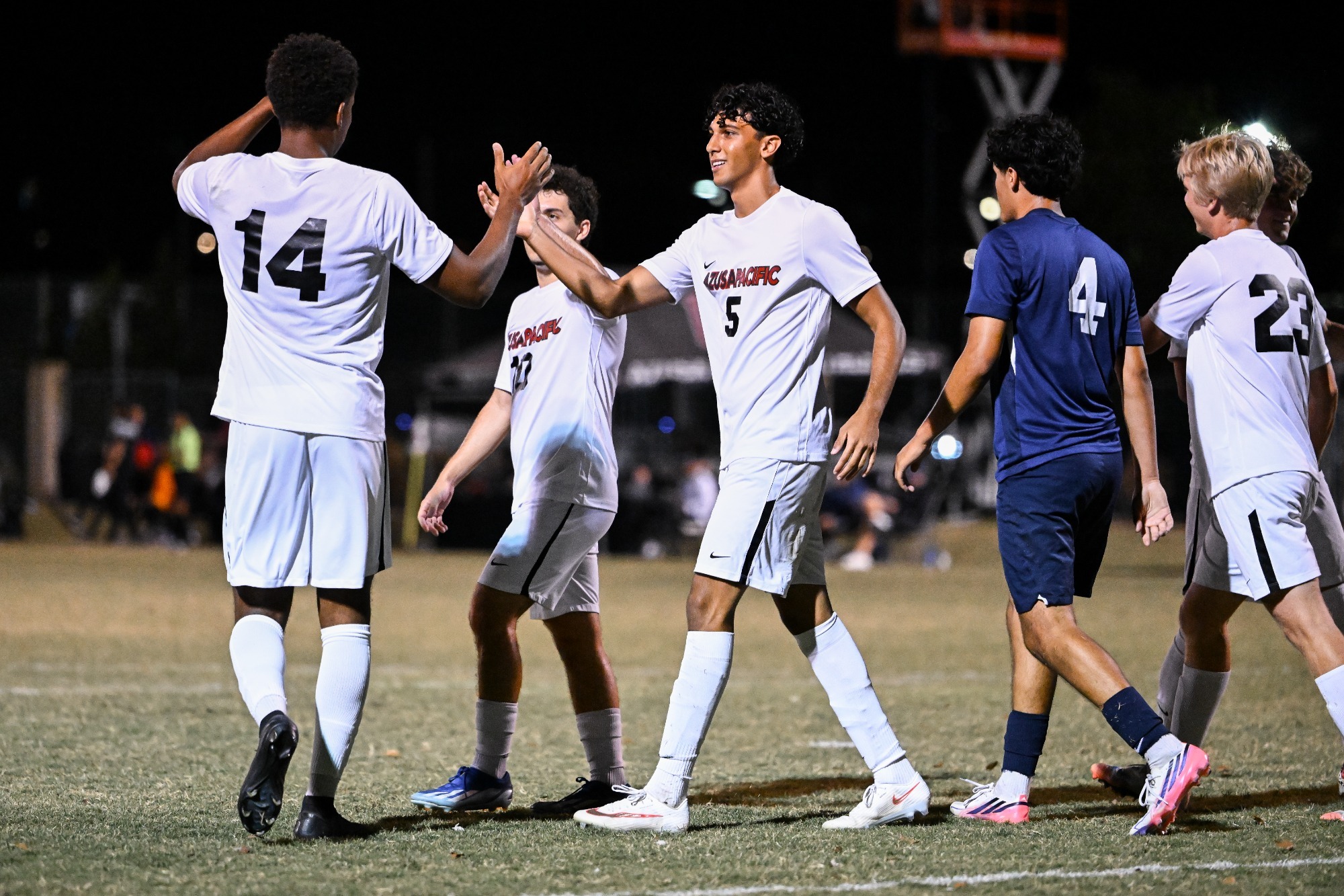 Cougars celebrate first soccer win in Division 3