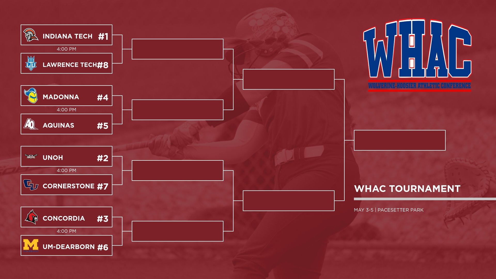 AQ Softball Set to Take on No. 4Seed Madonna to Kick Off WHAC