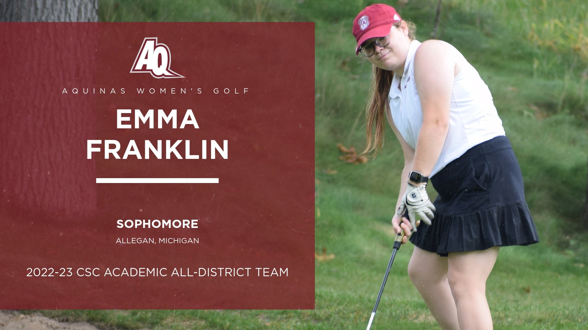 Emma Franklin 202324 Women's Golf Aquinas College