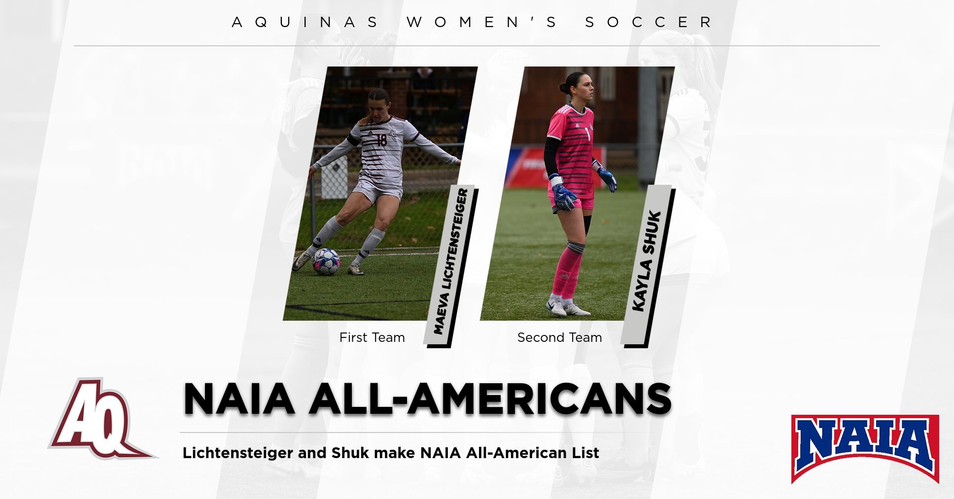 Lichtensteiger and Shuk NAIA All-American's 2024
