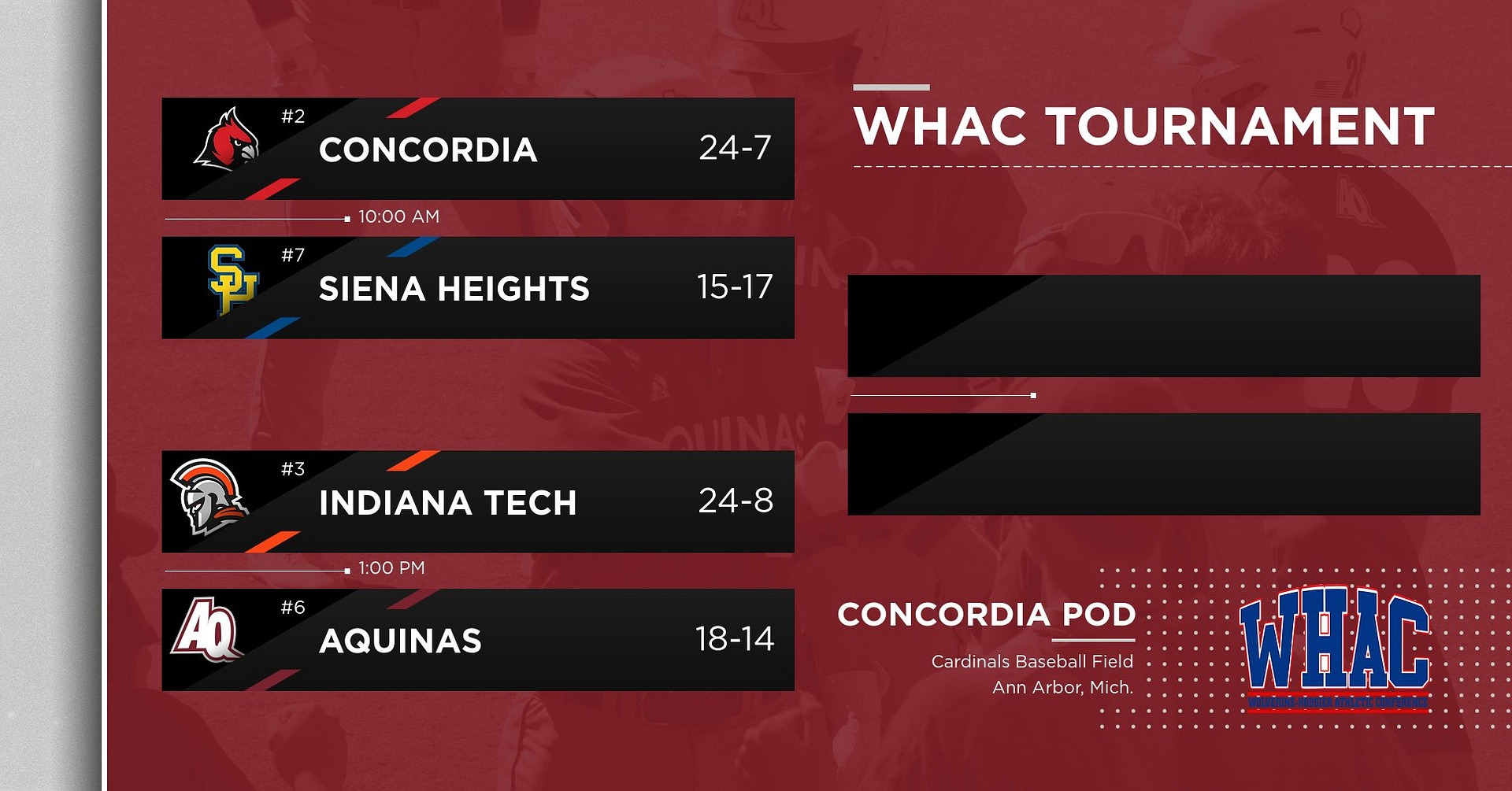 2024 WHAC Baseball Tournament