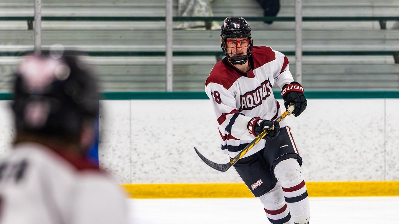 Saints DI Hockey down SVSU 2-1