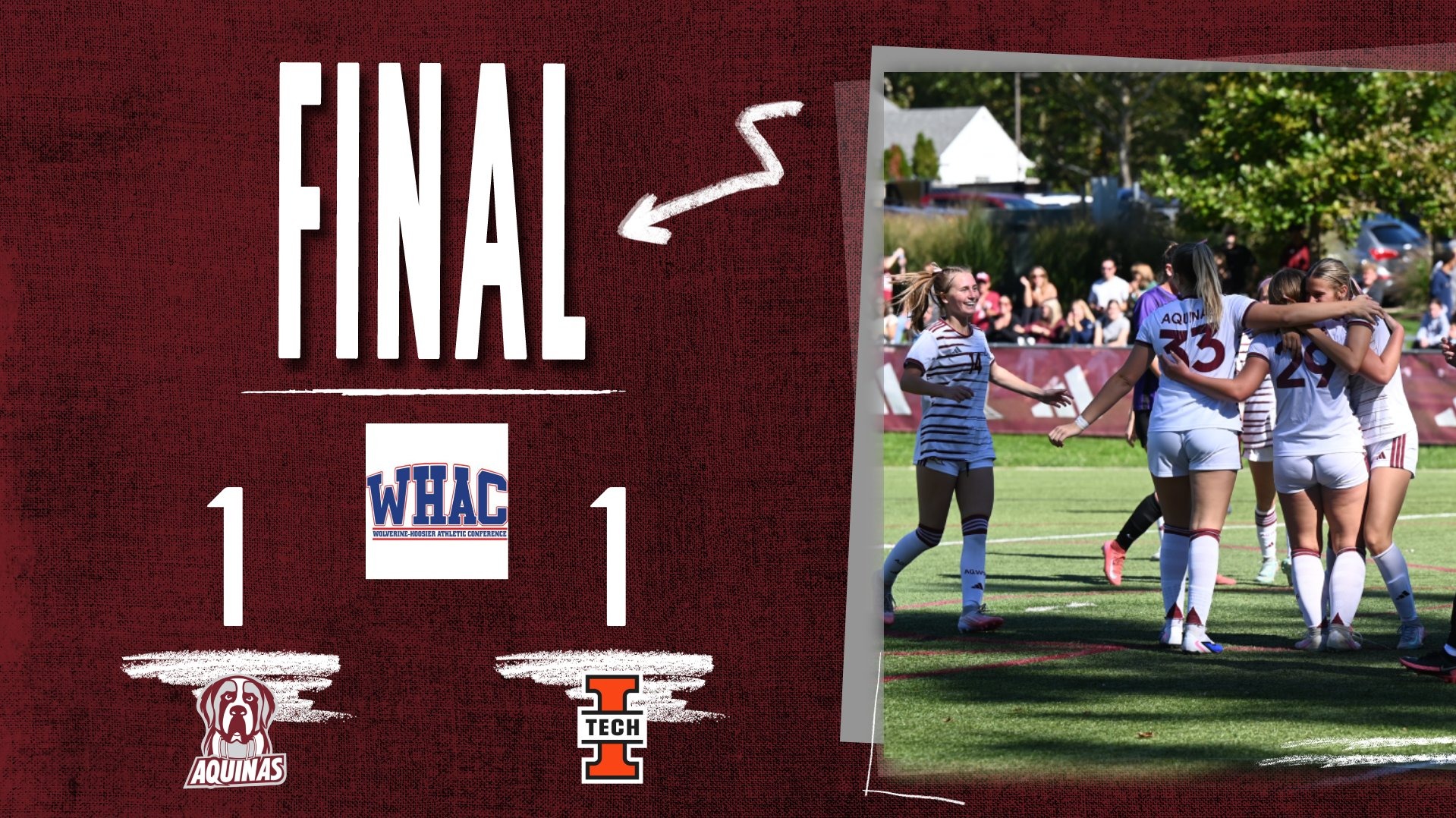 AQ and ITU tie 1 to 1 in W. Soccer