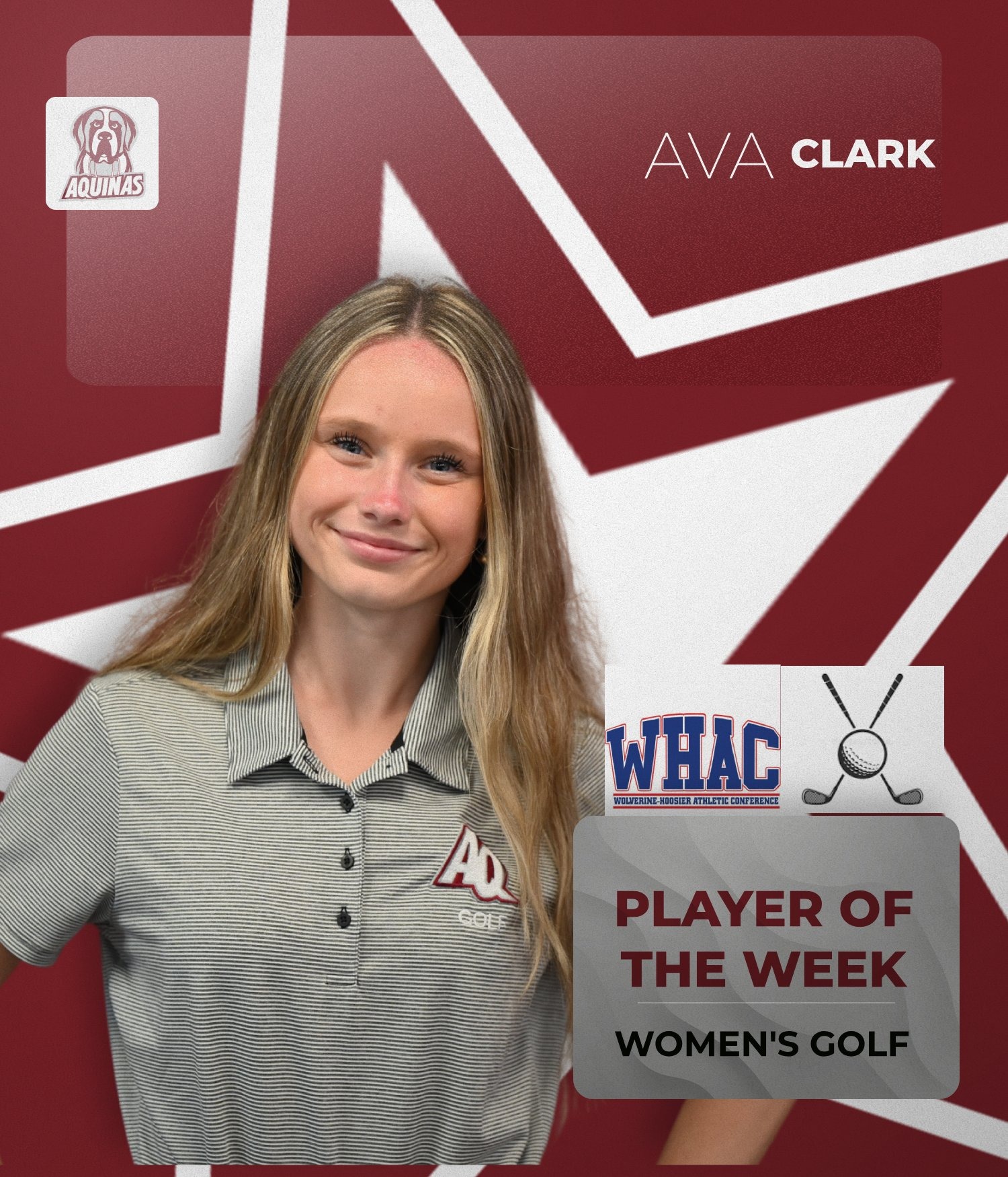 Ava Clark is the WHAC POTW W. Golf