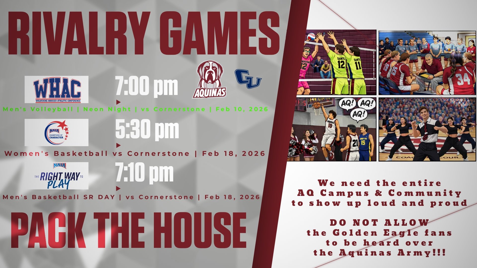 AQ rallies to Pack the Sturrus