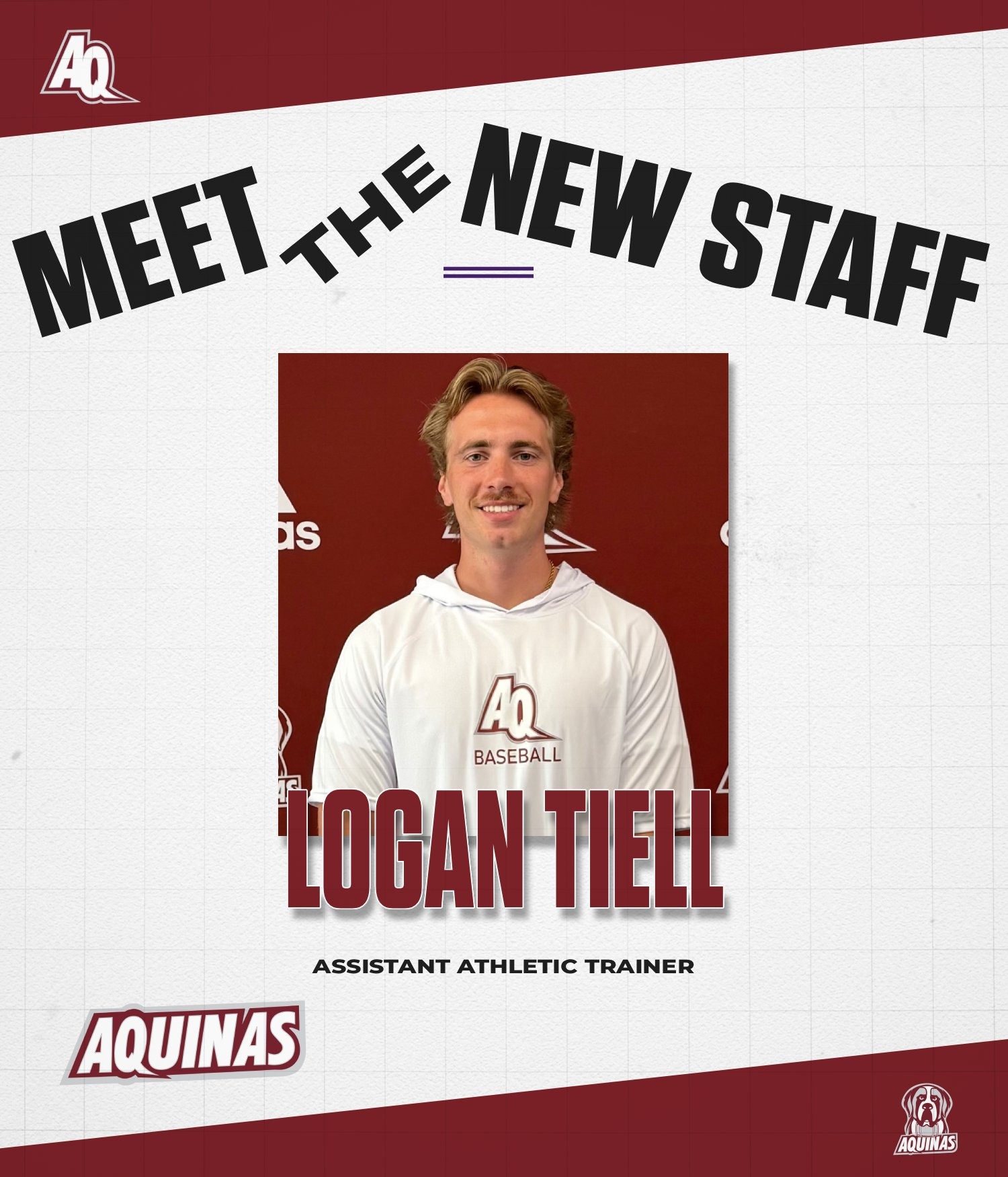 Logan Tiell new AQ Athletic Trainer