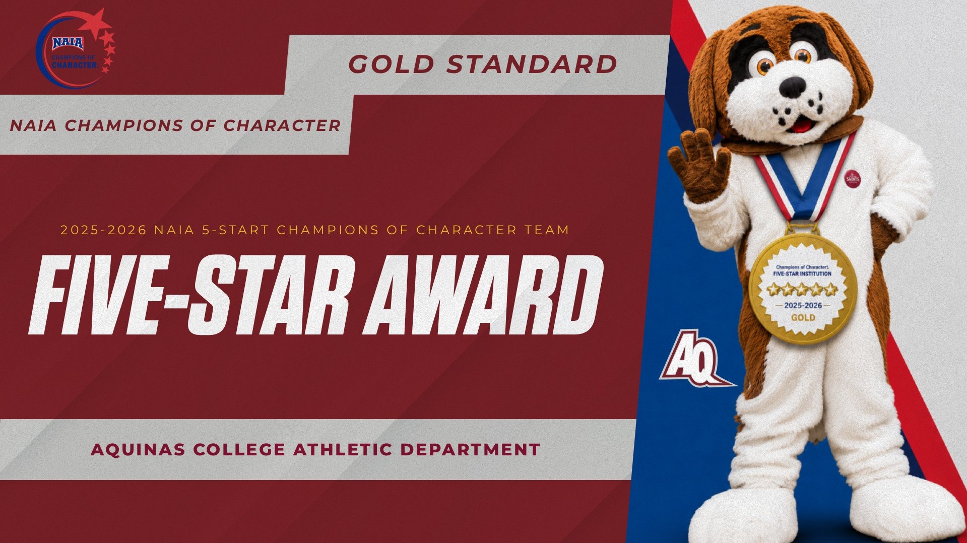 AQ NAIA Champions of Character 5Star Gold