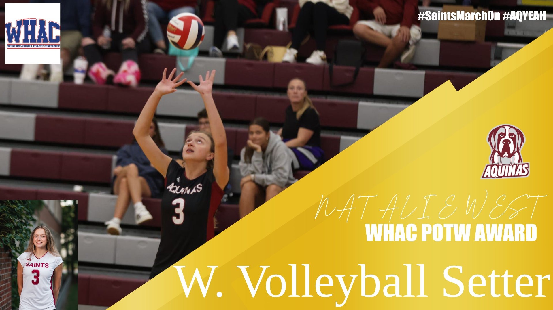 Natalie West WHAC WVB POTW Setter