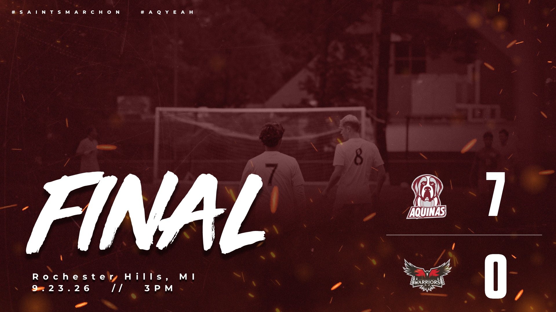 AQ 7-0 over RCU in M Soccer