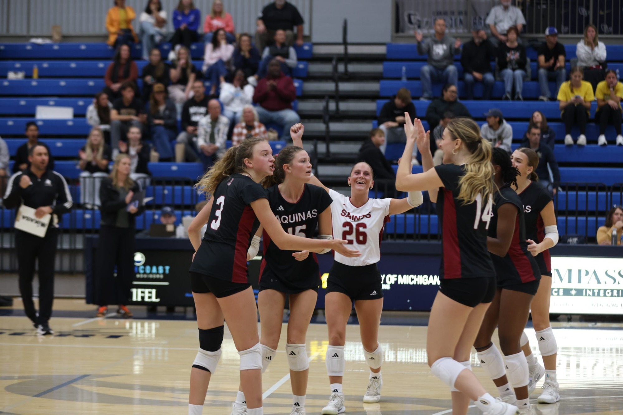 AQ WVB head to CU and drop the Eagles in 4