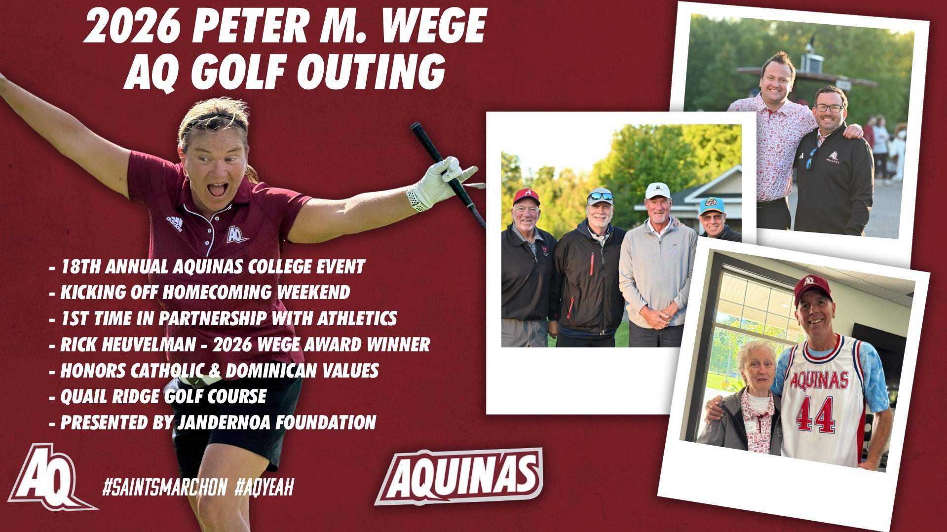 18th Wege Golf Outing kicks off 2026 AQ Homecoming Weekend
