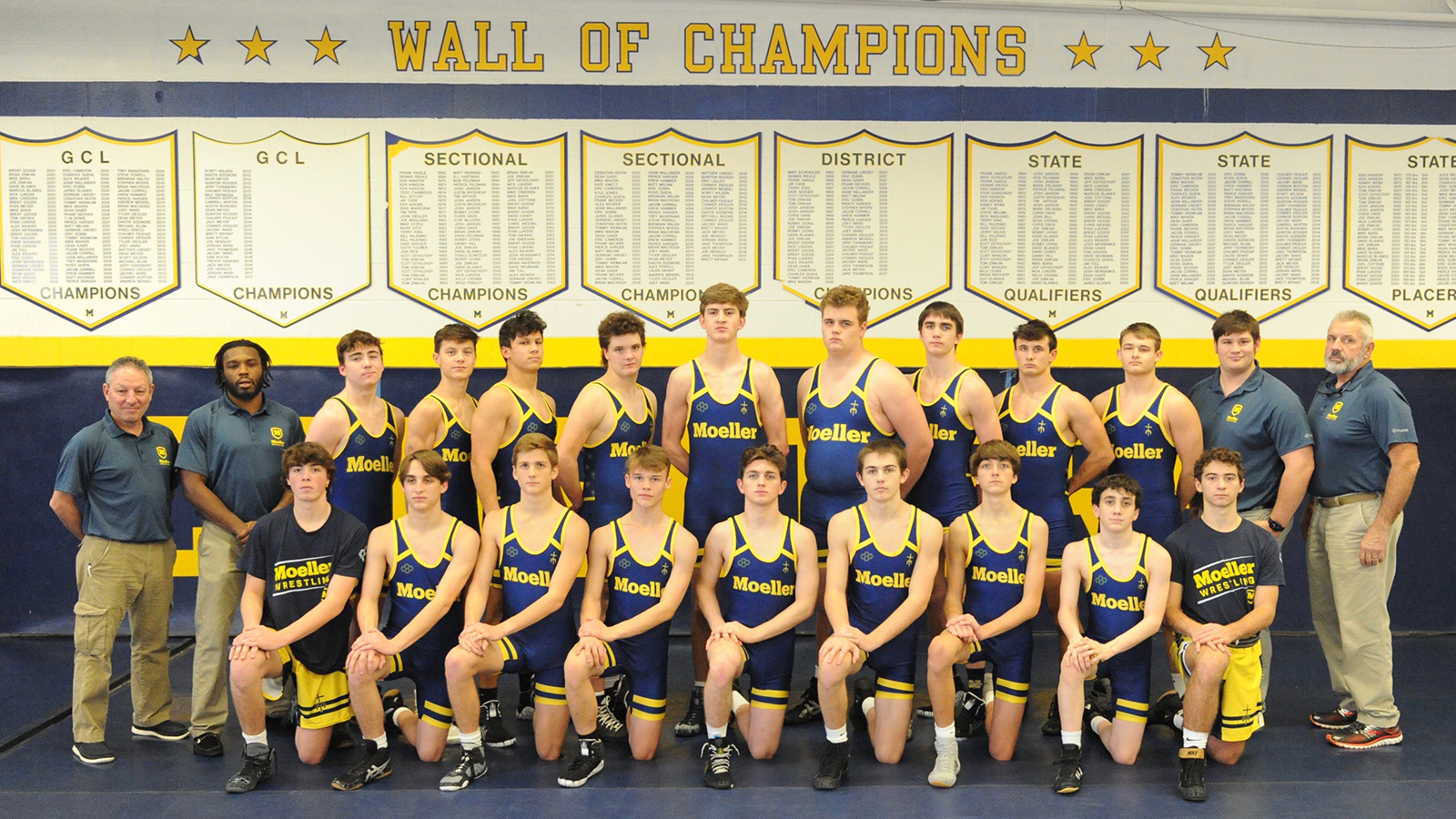 2019-2020 Moeller Wrestling Team Photo SCROLLER