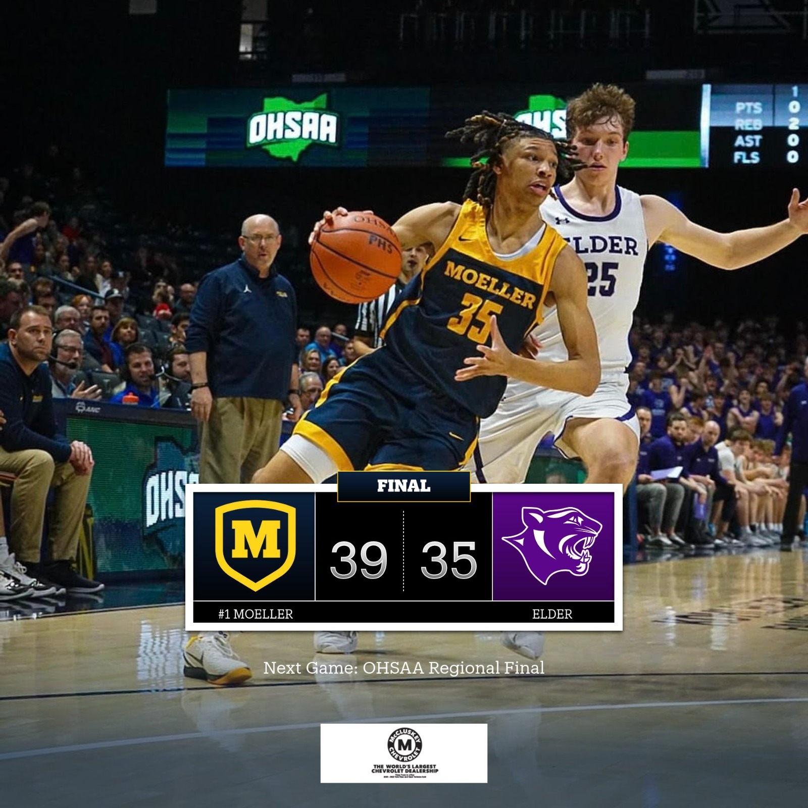 Moeller vs. Elder Basketball Tickets Moeller Crusaders